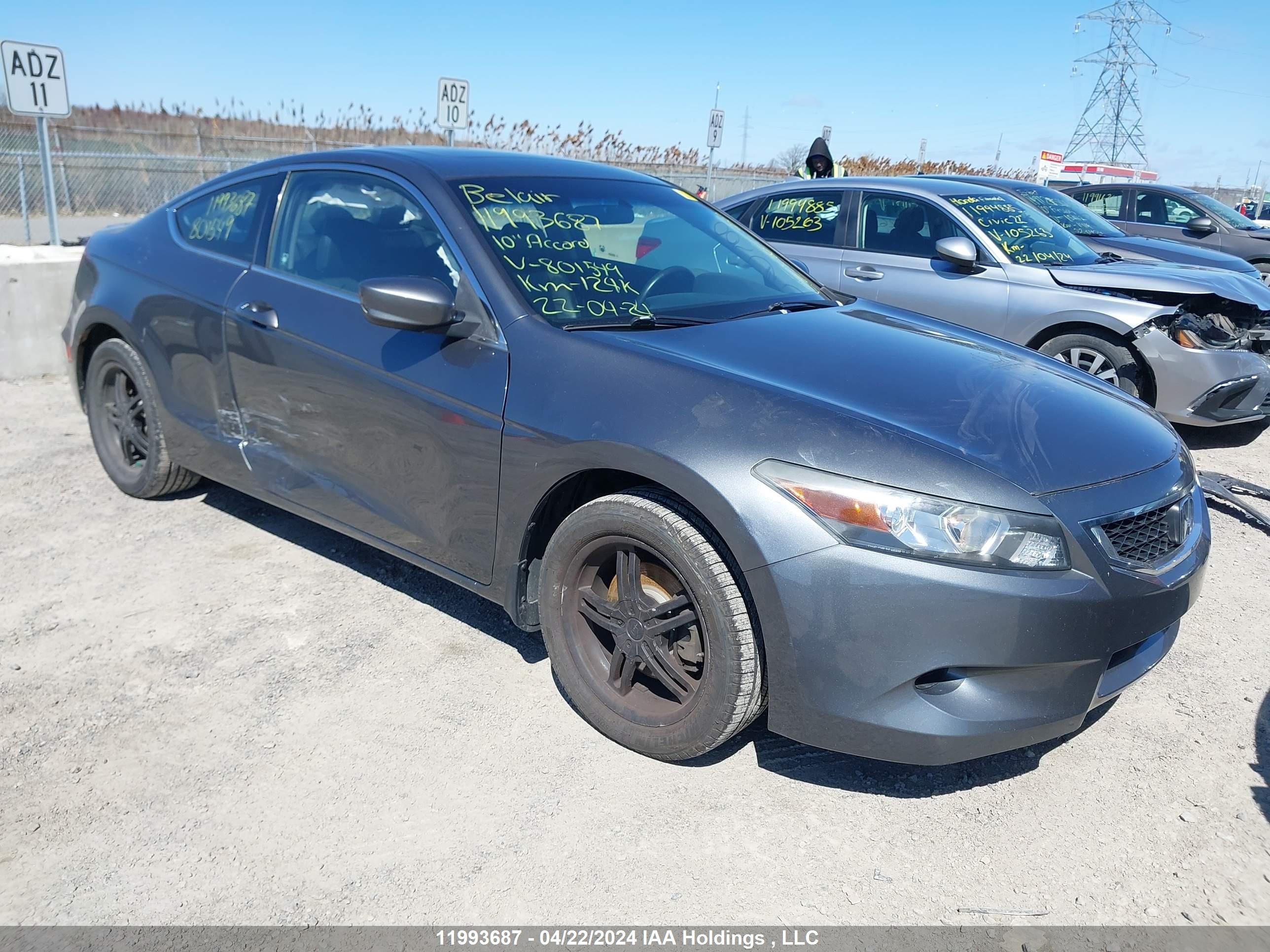 HONDA ACCORD 2010 1hgcs1b83aa801549