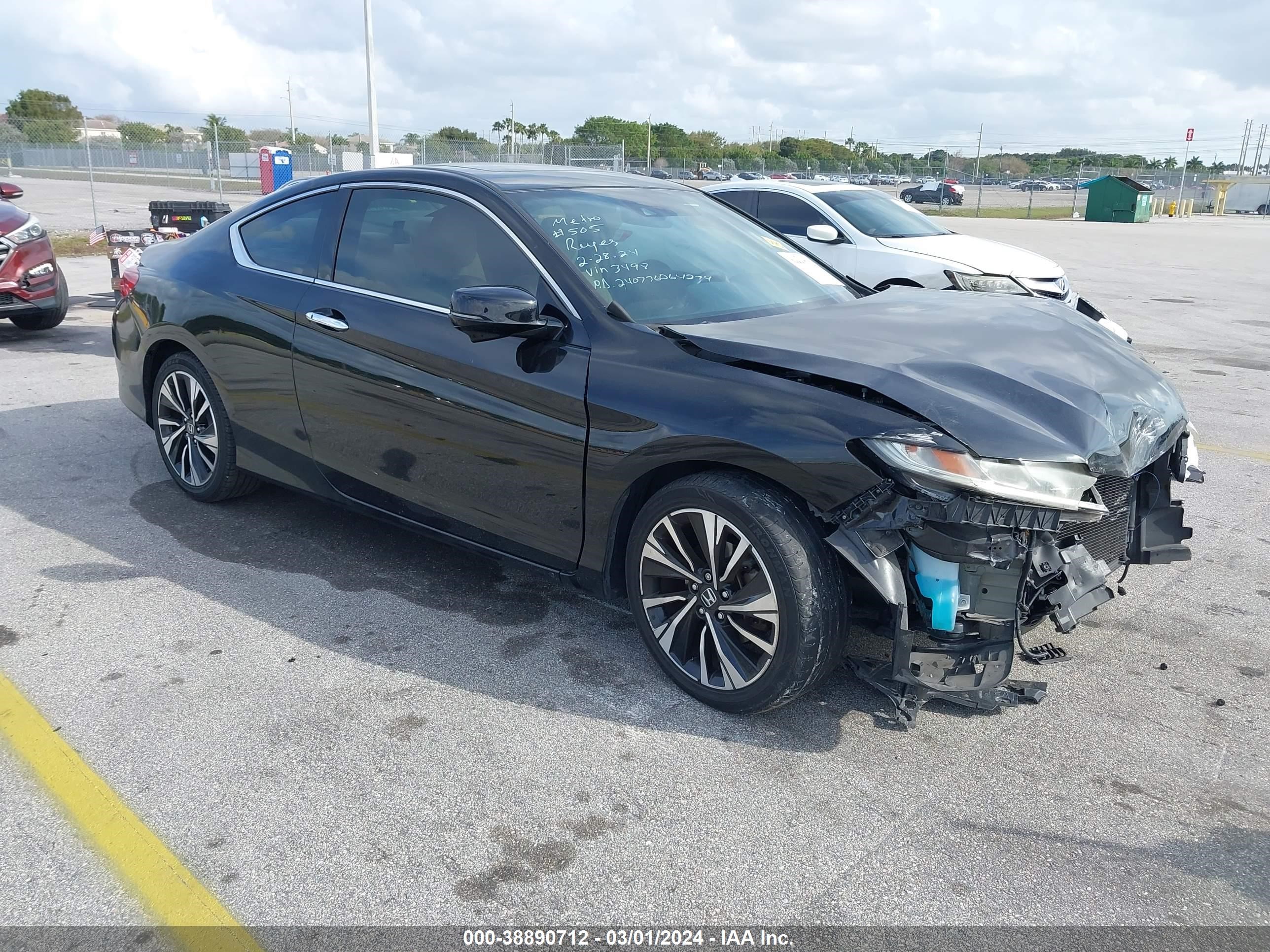 HONDA ACCORD 2016 1hgct1b55ga003498