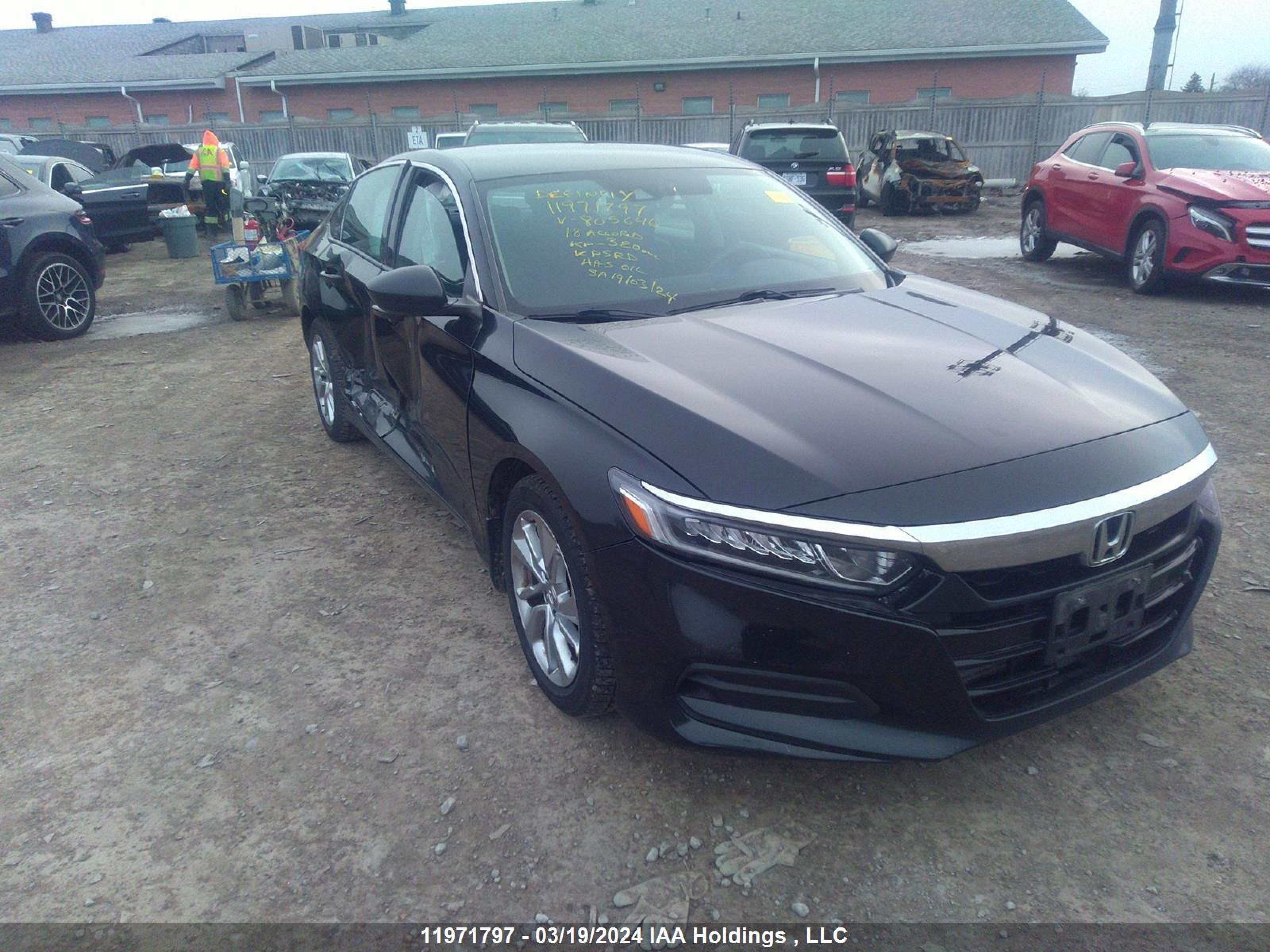 HONDA ACCORD 2018 1hgcv1f14ja805646