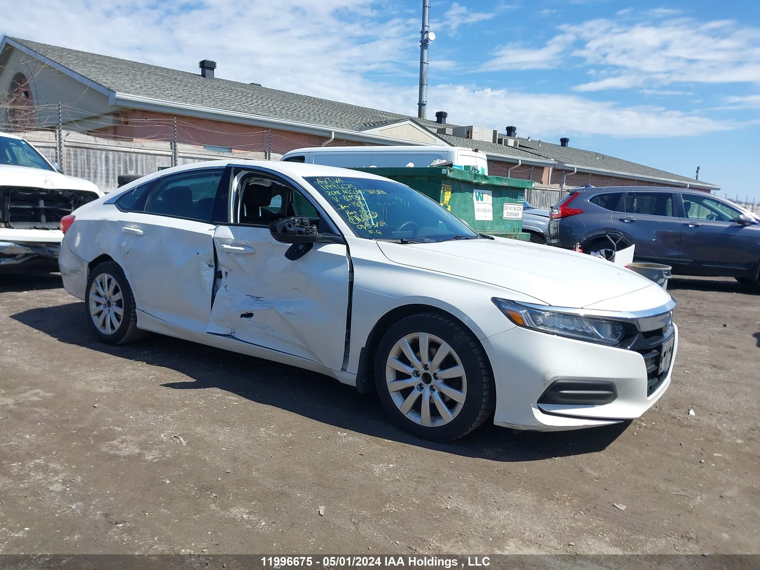 HONDA ACCORD 2018 1hgcv1f18ja809361