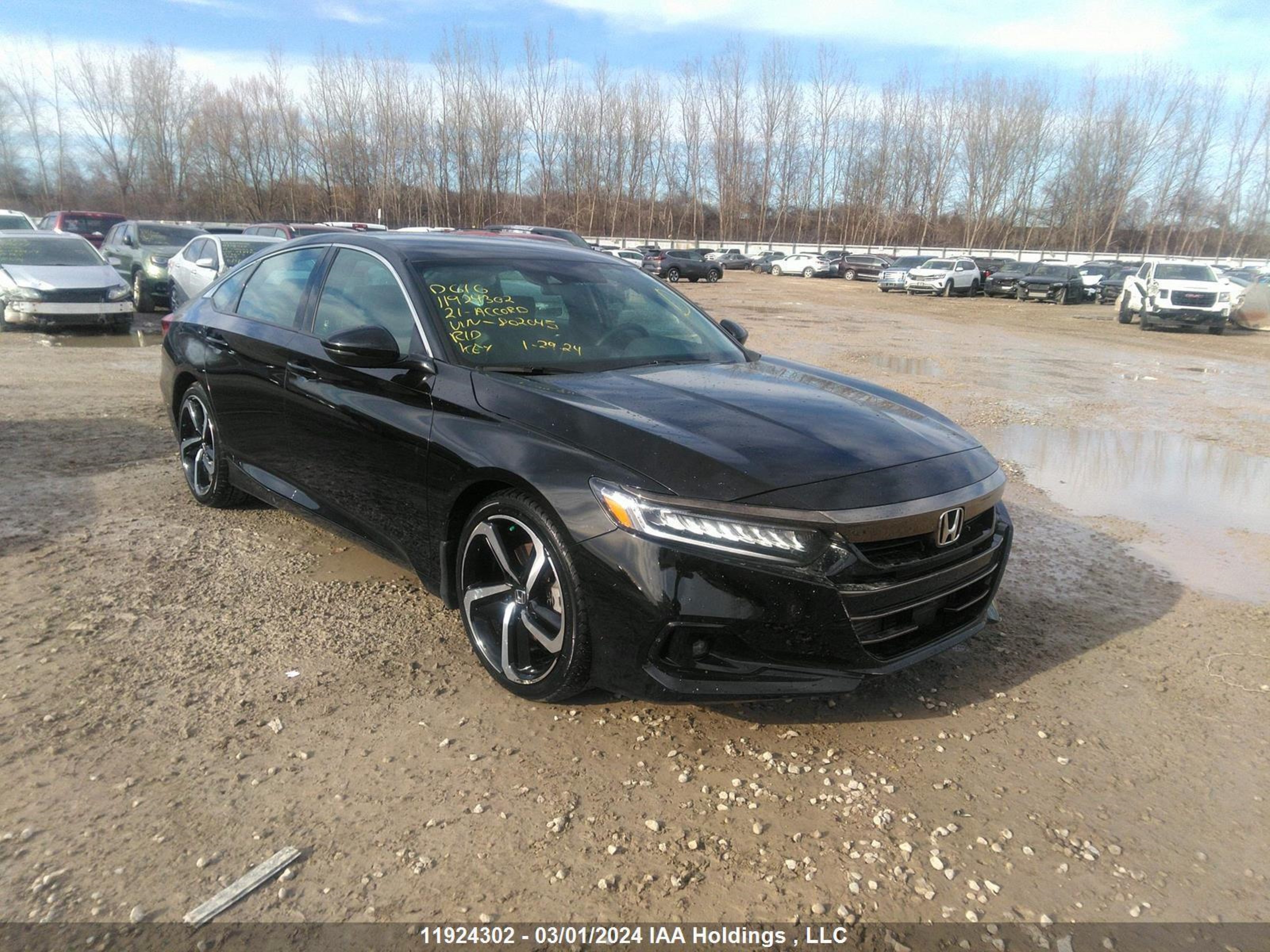 HONDA ACCORD 2021 1hgcv1f20ma802045