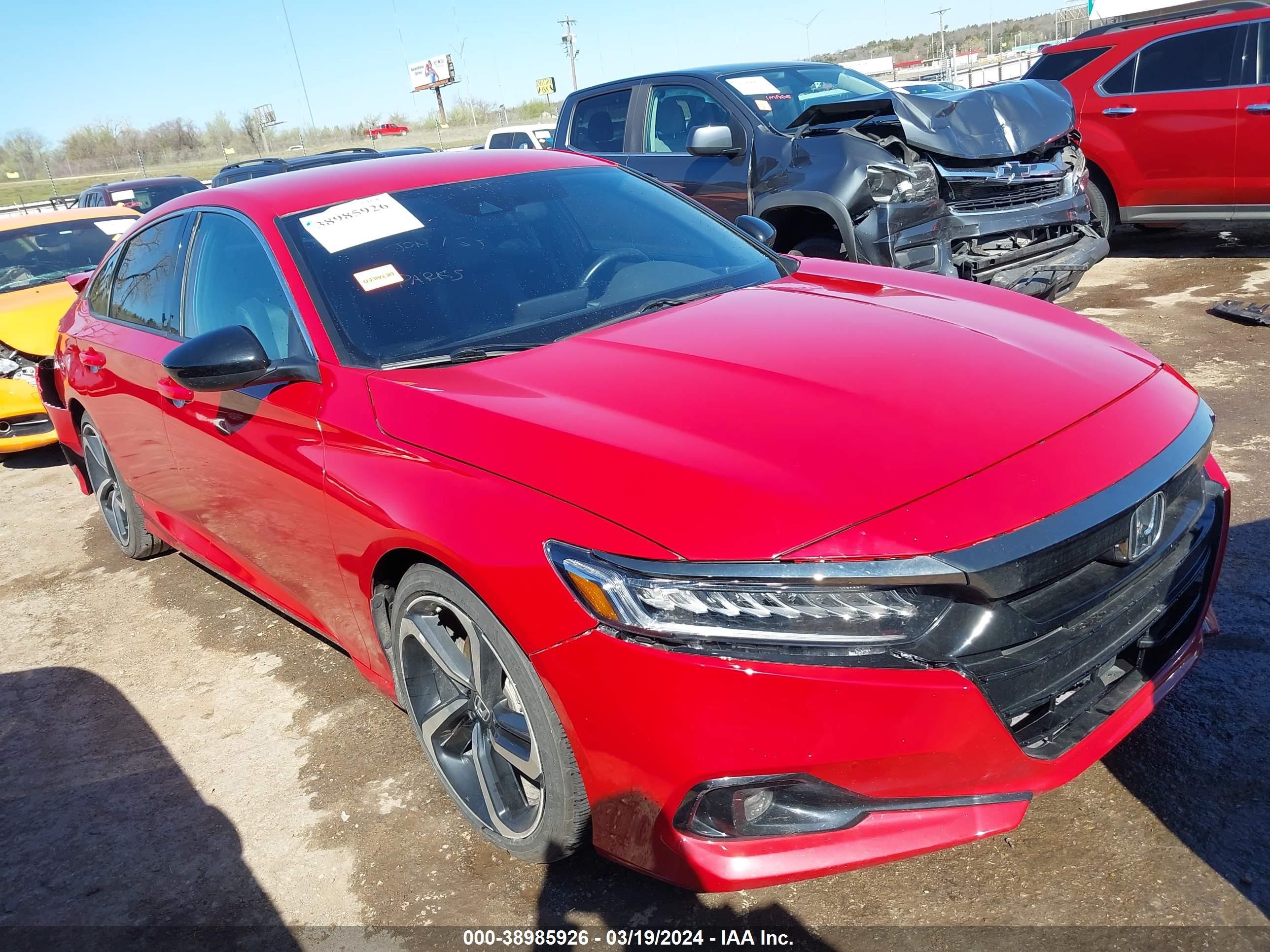 HONDA ACCORD 2021 1hgcv1f31ma101393