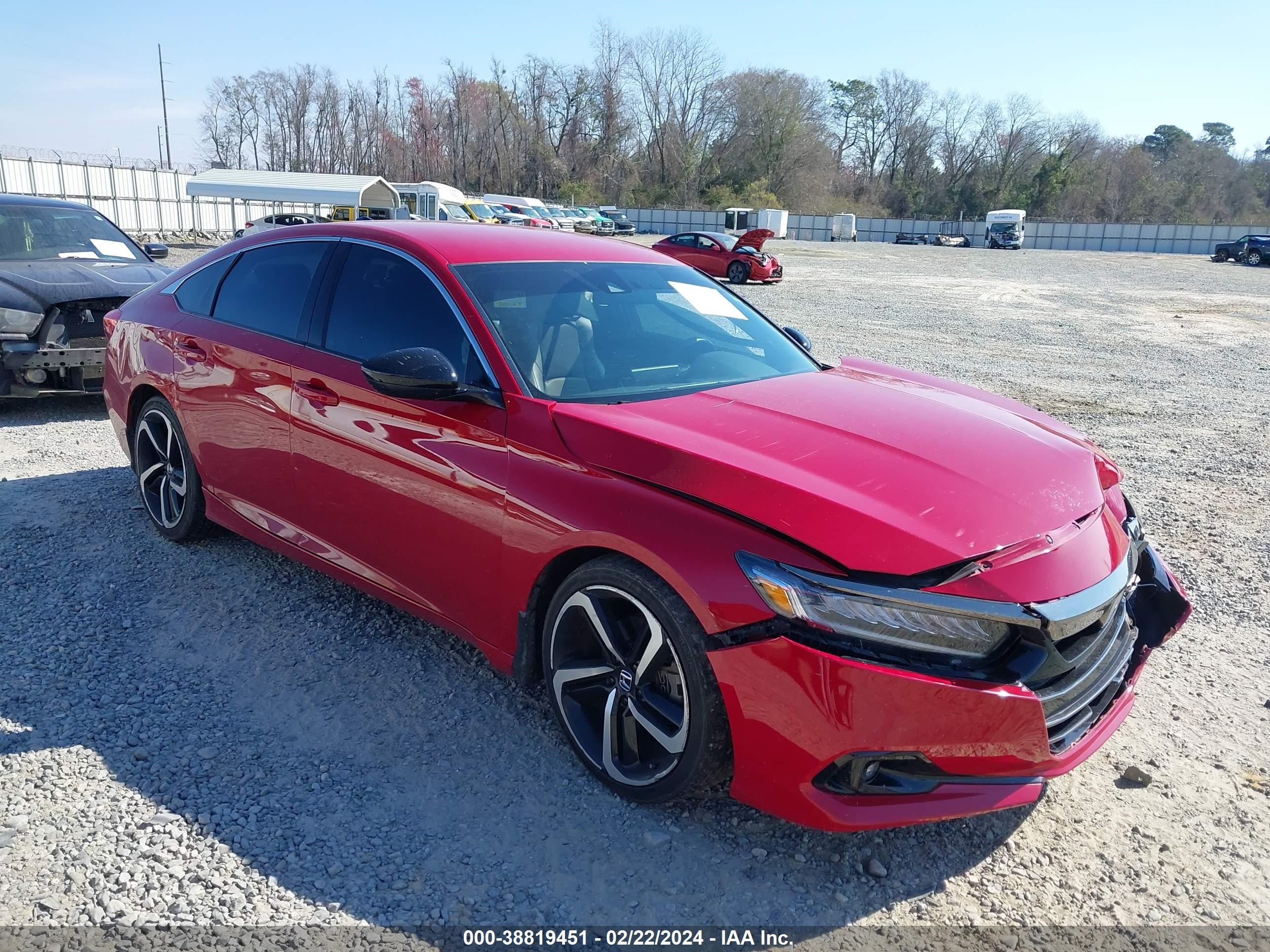 HONDA ACCORD 2021 1hgcv1f35ma104183