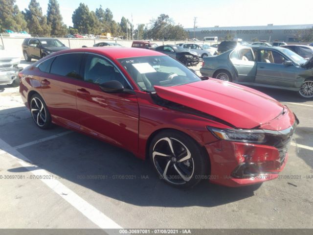 HONDA ACCORD SEDAN 2021 1hgcv1f36ma012502