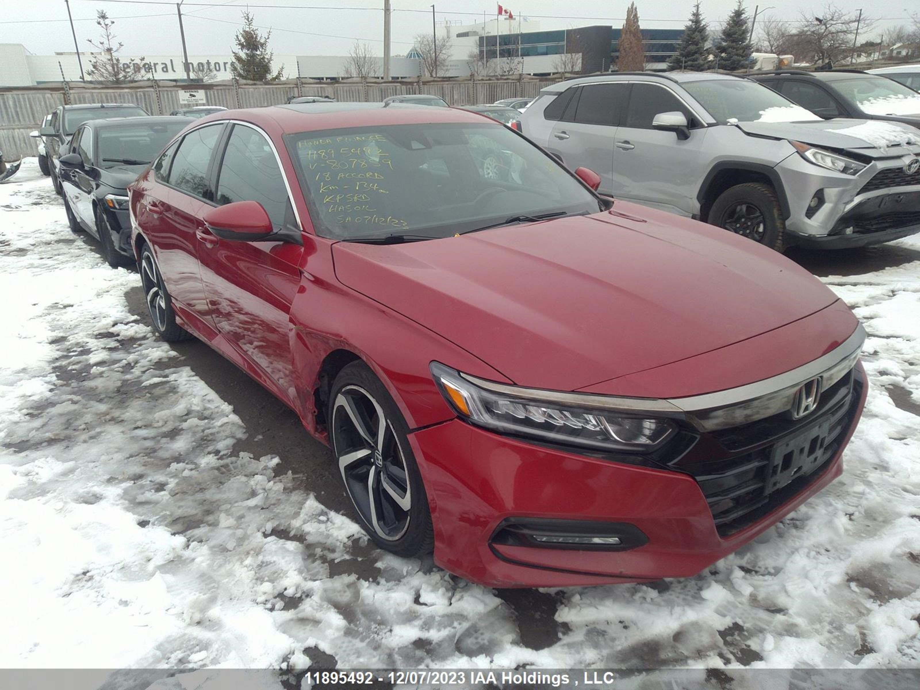 HONDA ACCORD 2018 1hgcv1f37ja807859