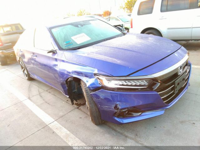 HONDA ACCORD SEDAN 2021 1hgcv1f38ma020536