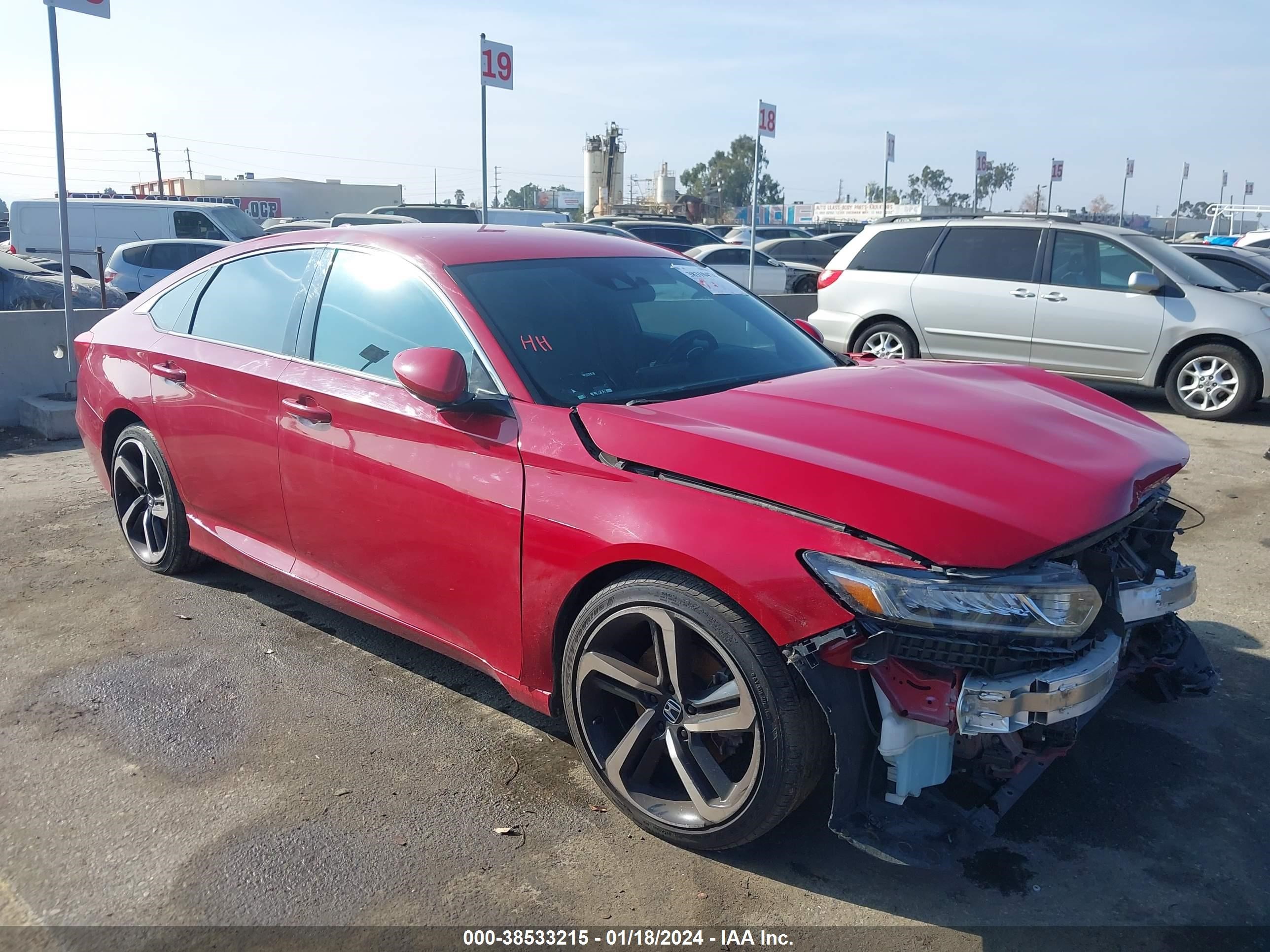 HONDA ACCORD 2019 1hgcv1f39ka027217