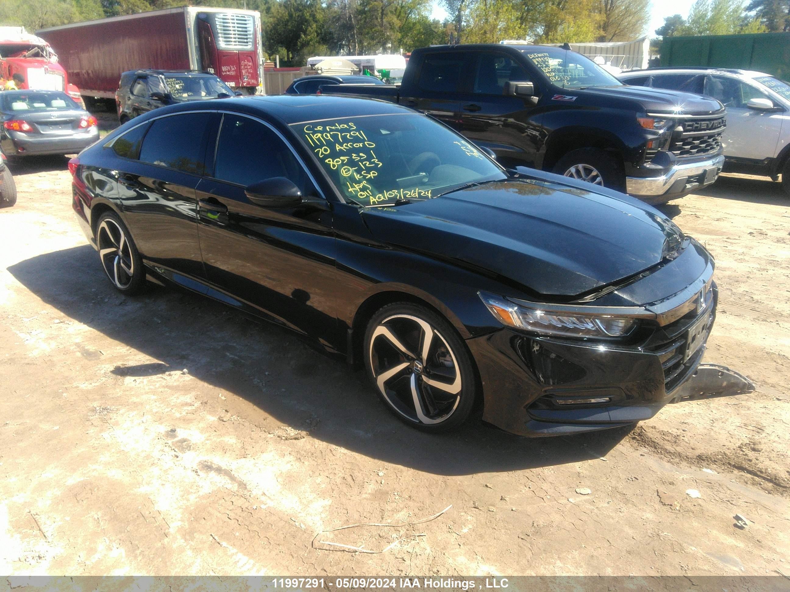 HONDA ACCORD 2020 1hgcv1f39la805551