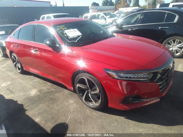 HONDA ACCORD SEDAN 2021 1hgcv1f41ma048980