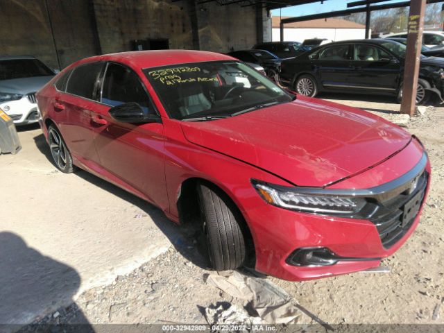 HONDA ACCORD SEDAN 2021 1hgcv1f45ma041952