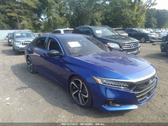 HONDA ACCORD SEDAN 2021 1hgcv1f47ma032606