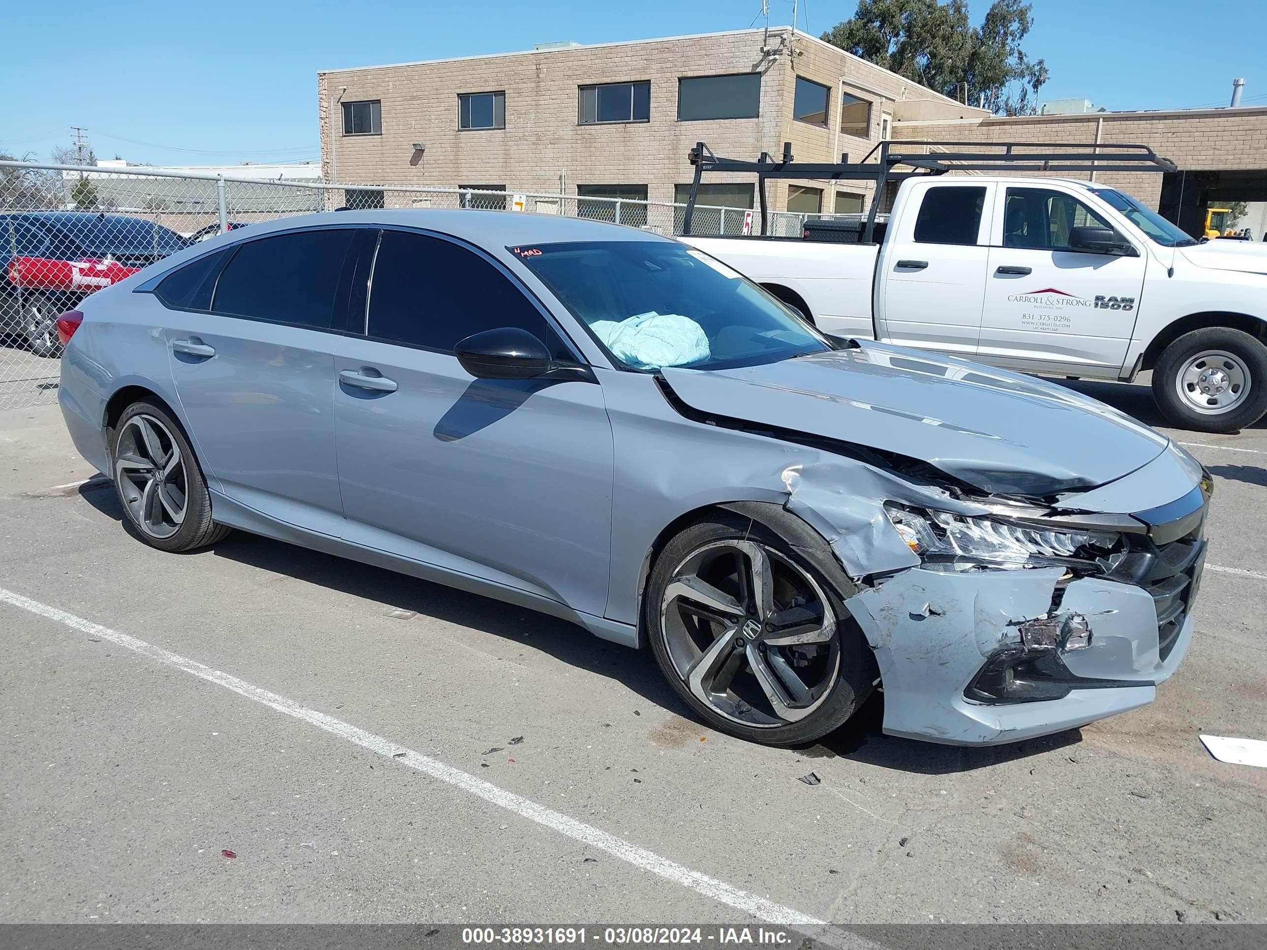 HONDA ACCORD 2021 1hgcv1f48ma093060