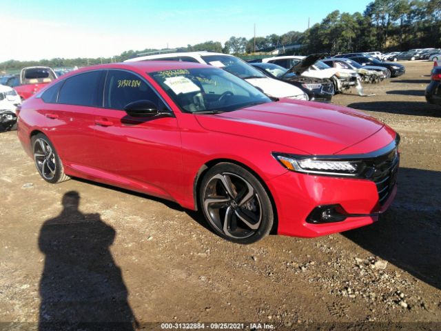 HONDA ACCORD SEDAN 2021 1hgcv1f4xma027478