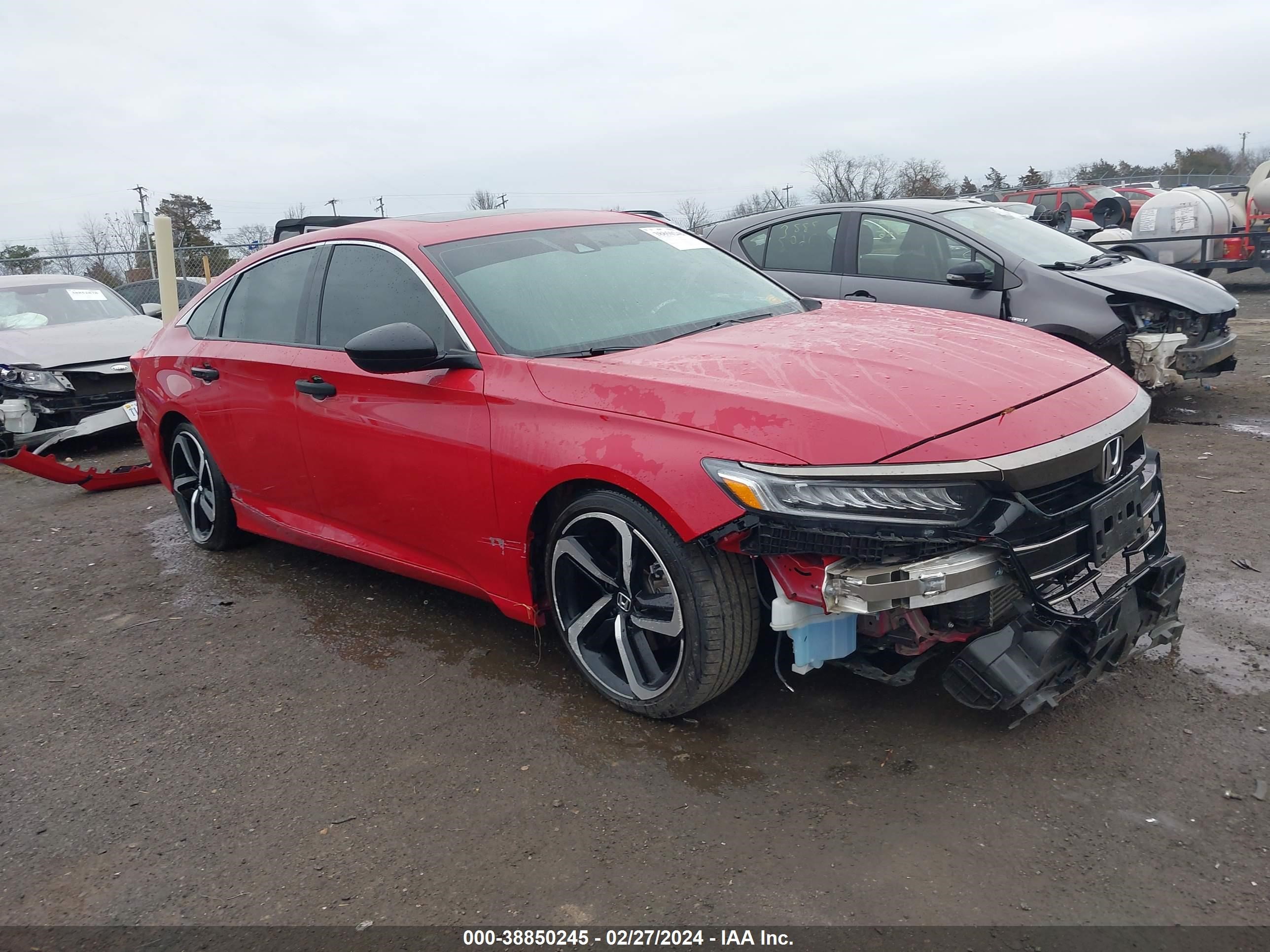 HONDA ACCORD 2021 1hgcv2f3xma001833