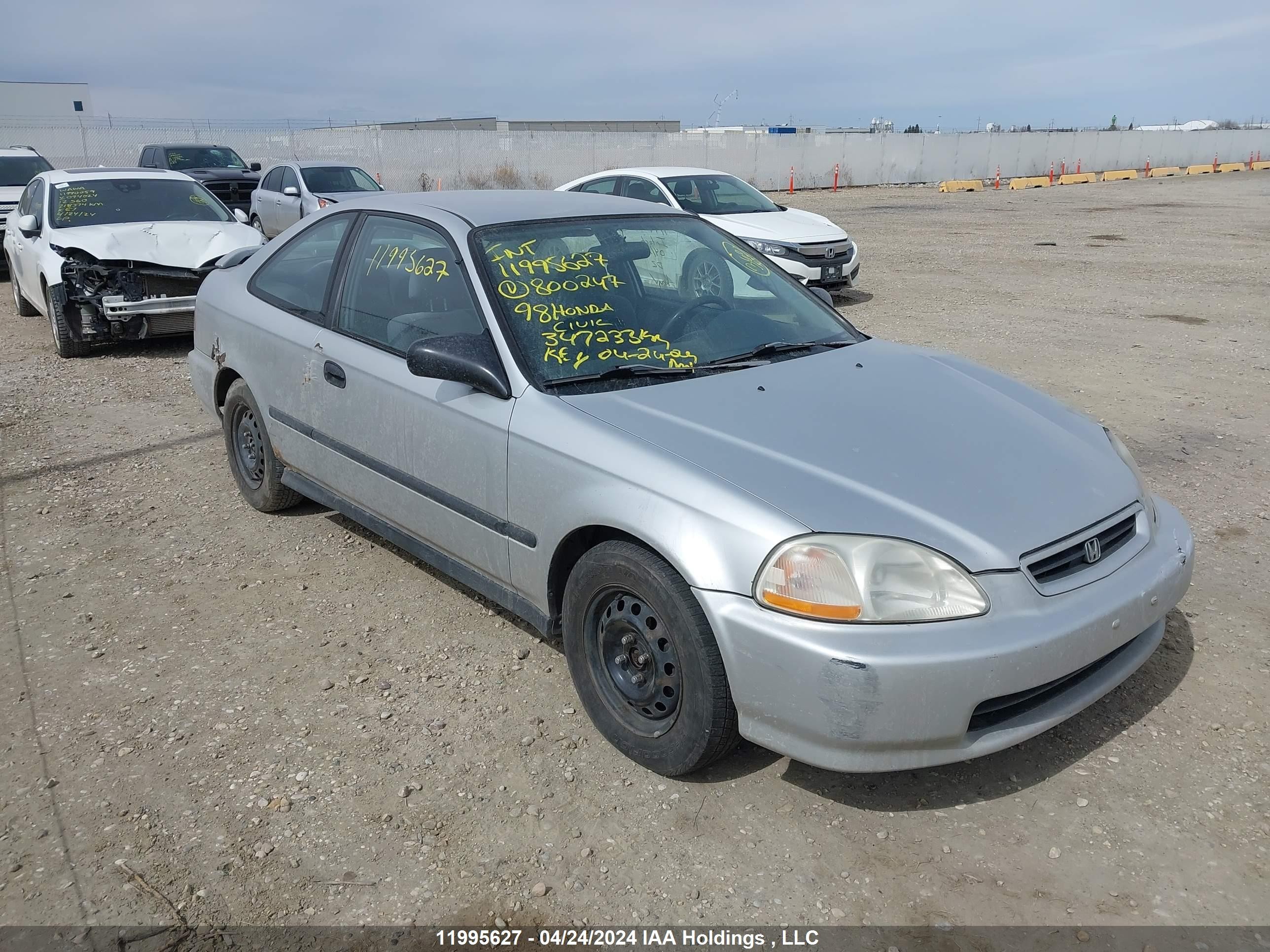 HONDA CIVIC 1998 1hgej6260wl800247