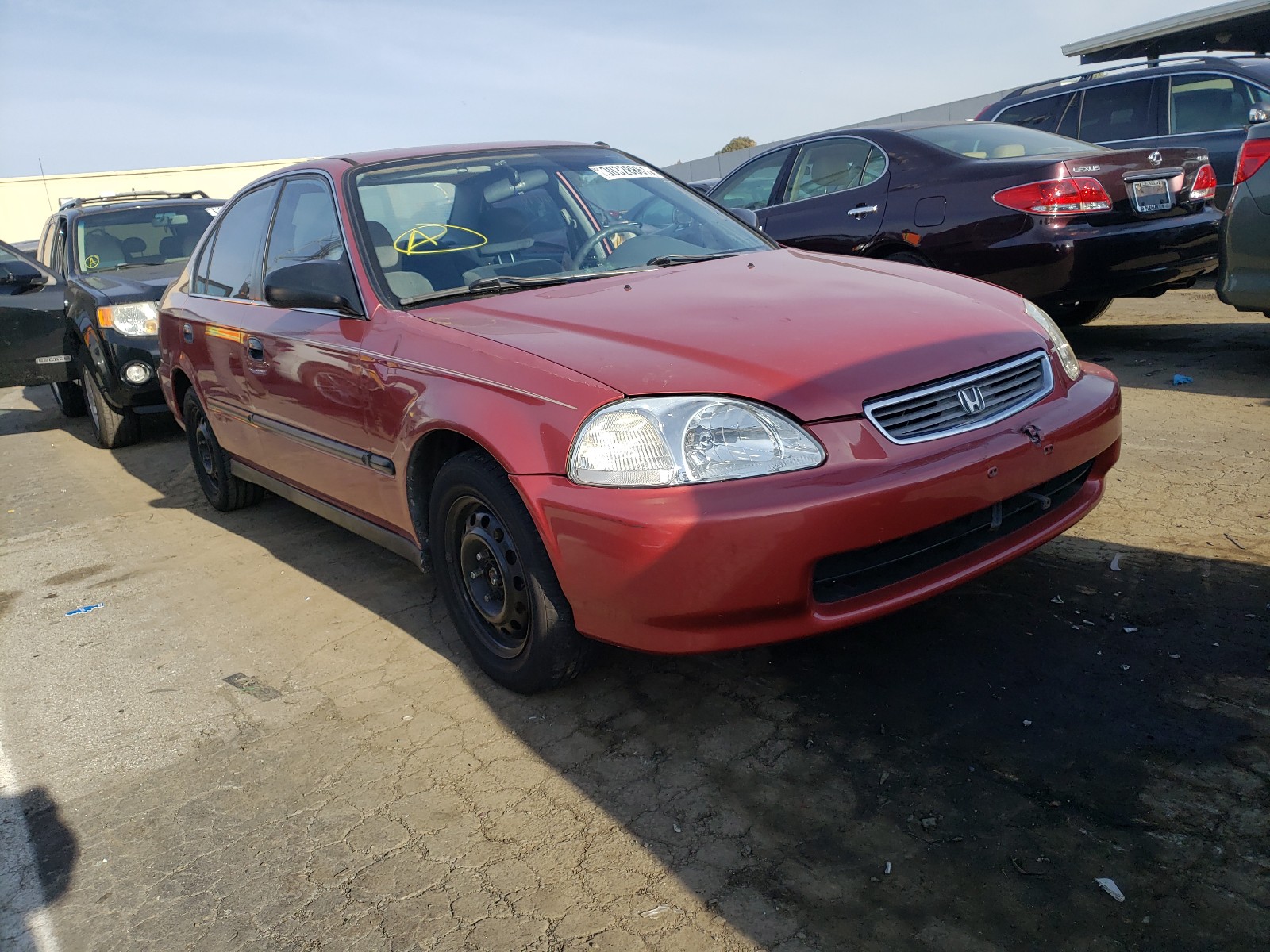 HONDA CIVIC LX 1996 1hgej6608tl038397