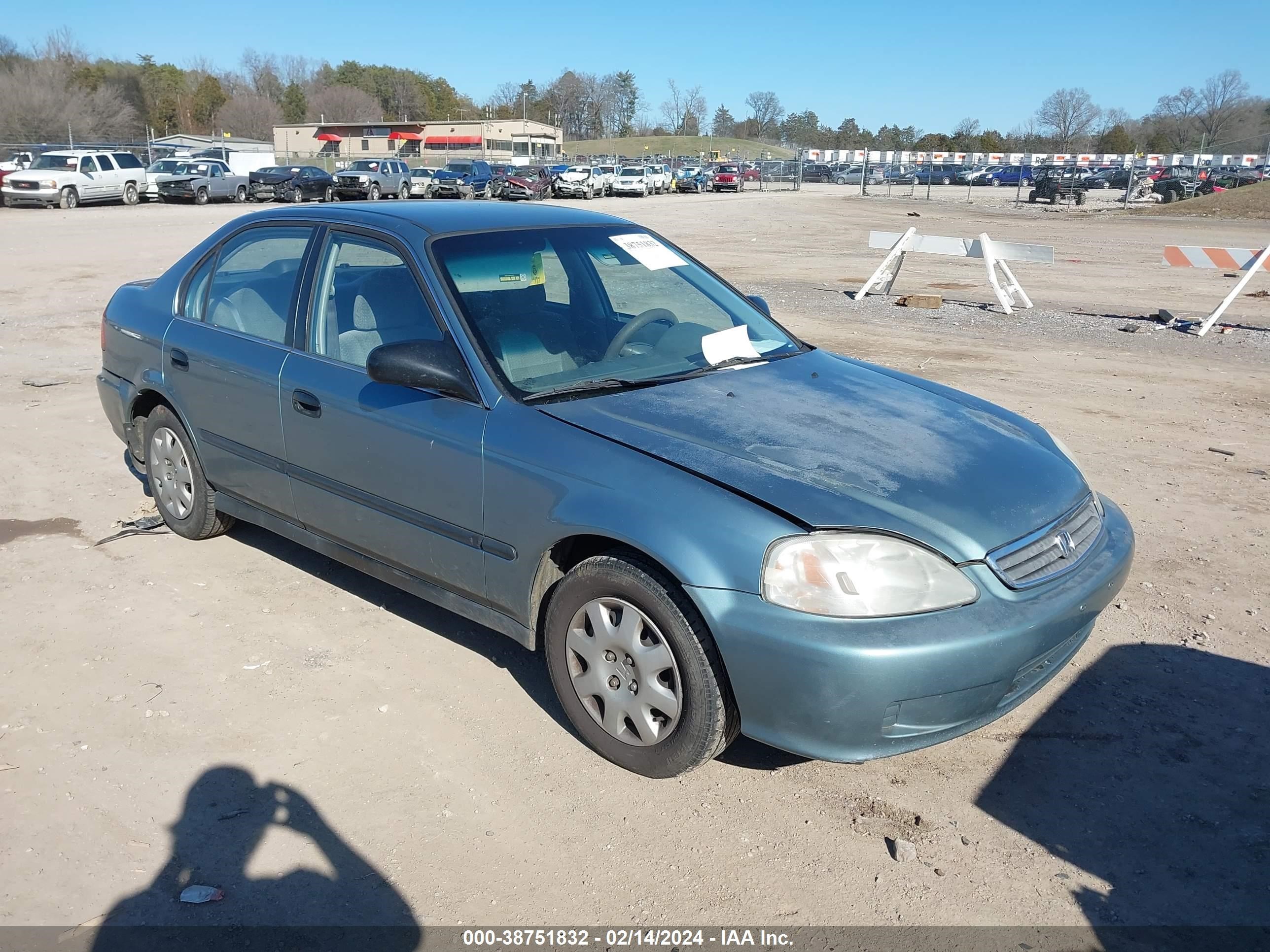 HONDA CIVIC 2000 1hgej6673yl031457