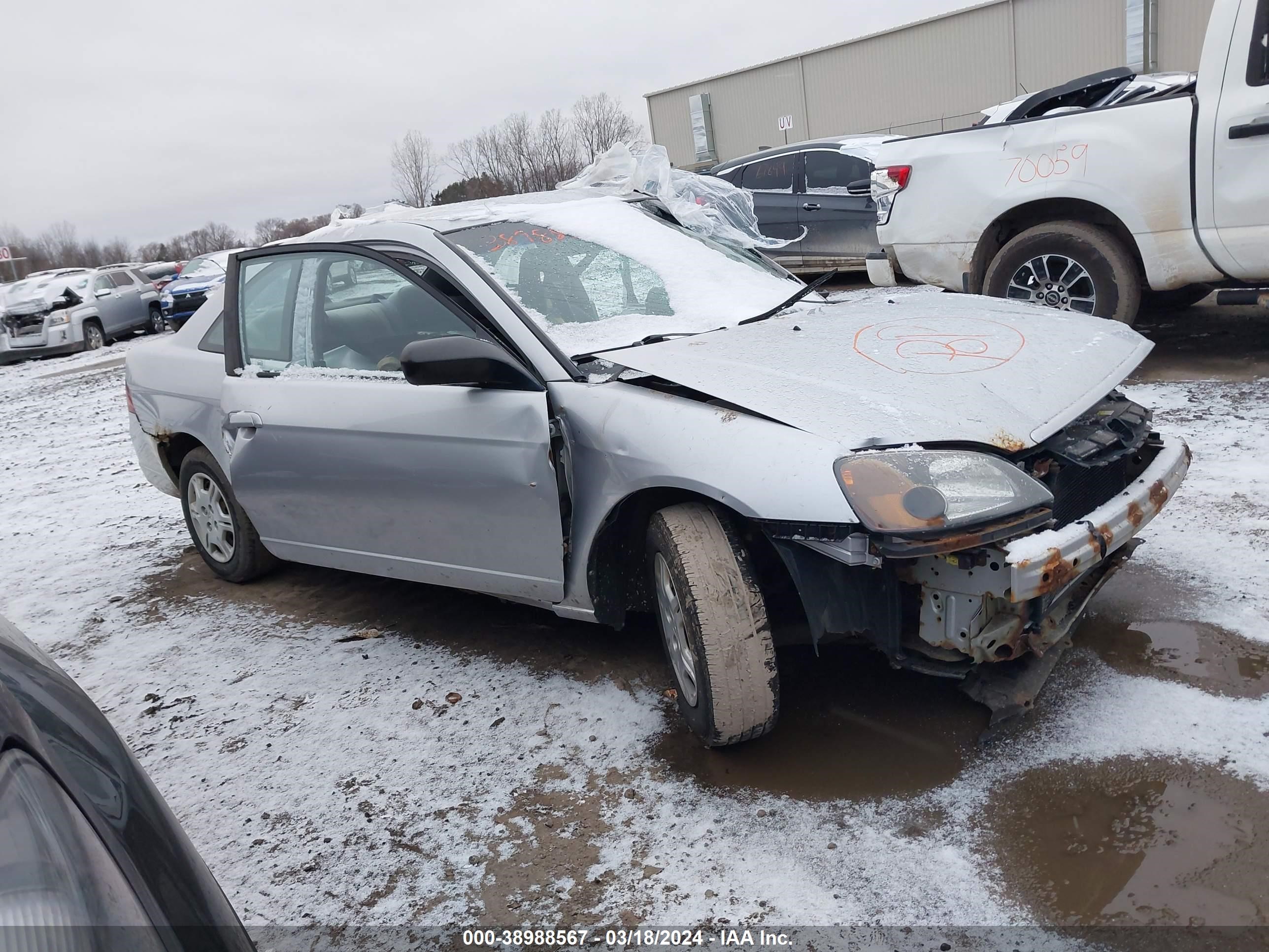 HONDA CIVIC 2002 1hgem21542l083385