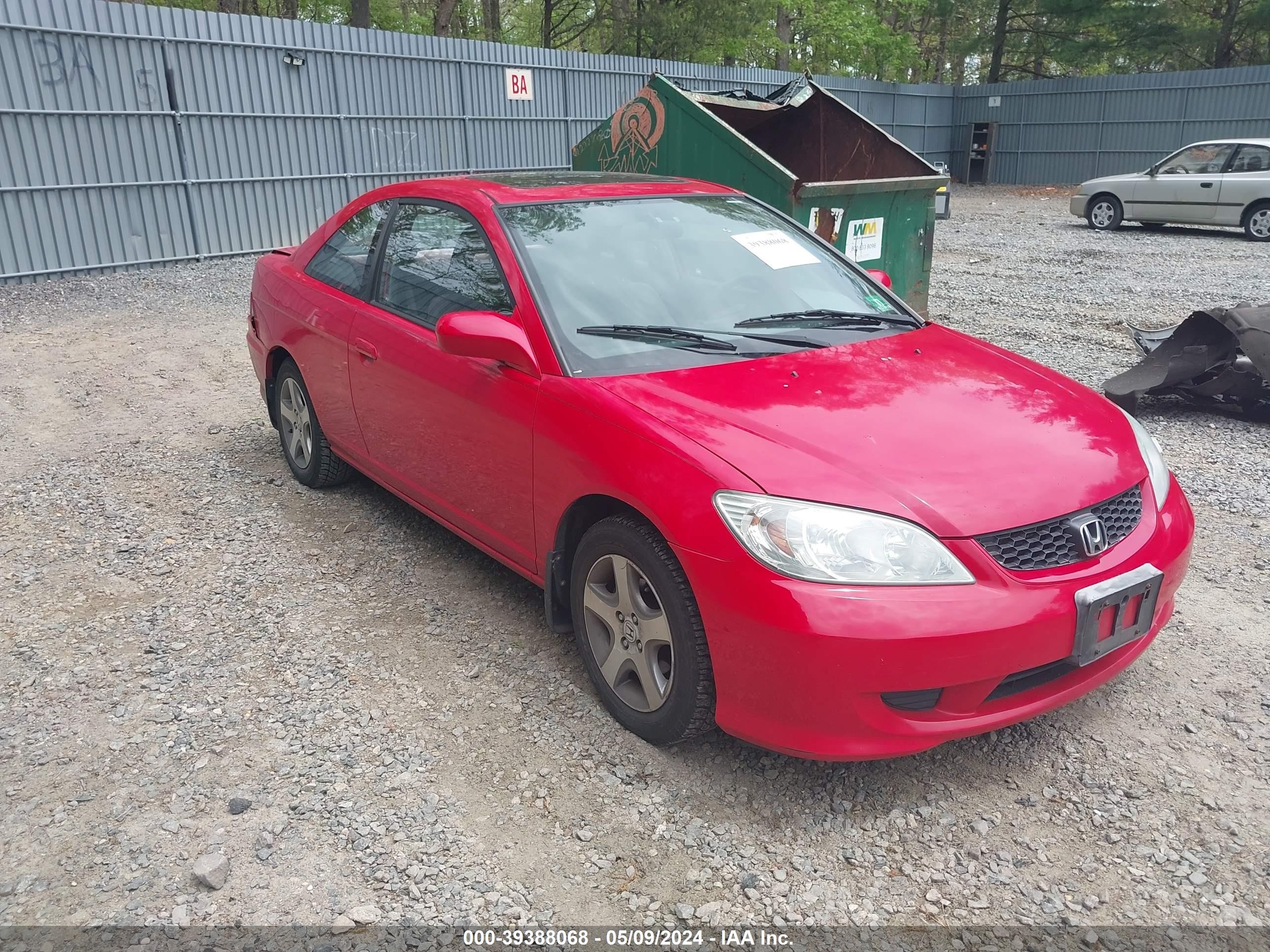 HONDA CIVIC 2004 1hgem21944l040879