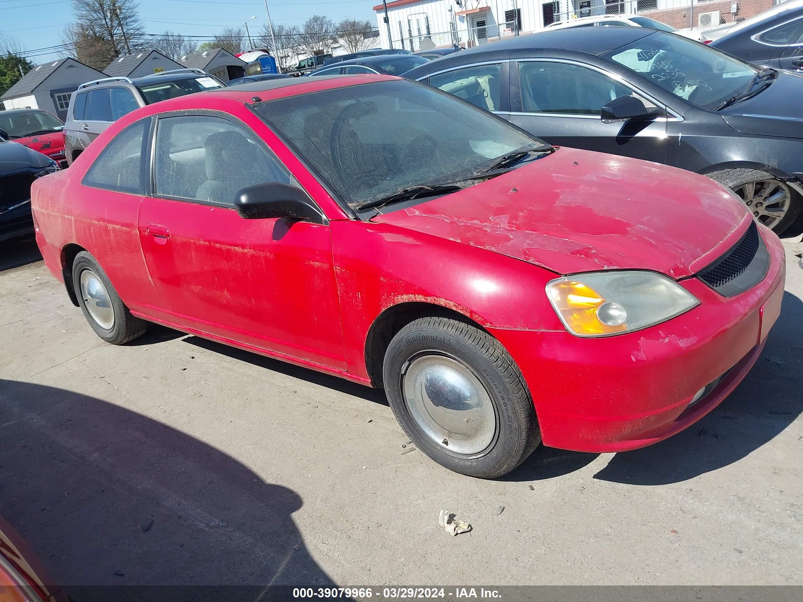 HONDA CIVIC 2001 1hgem21991l081178