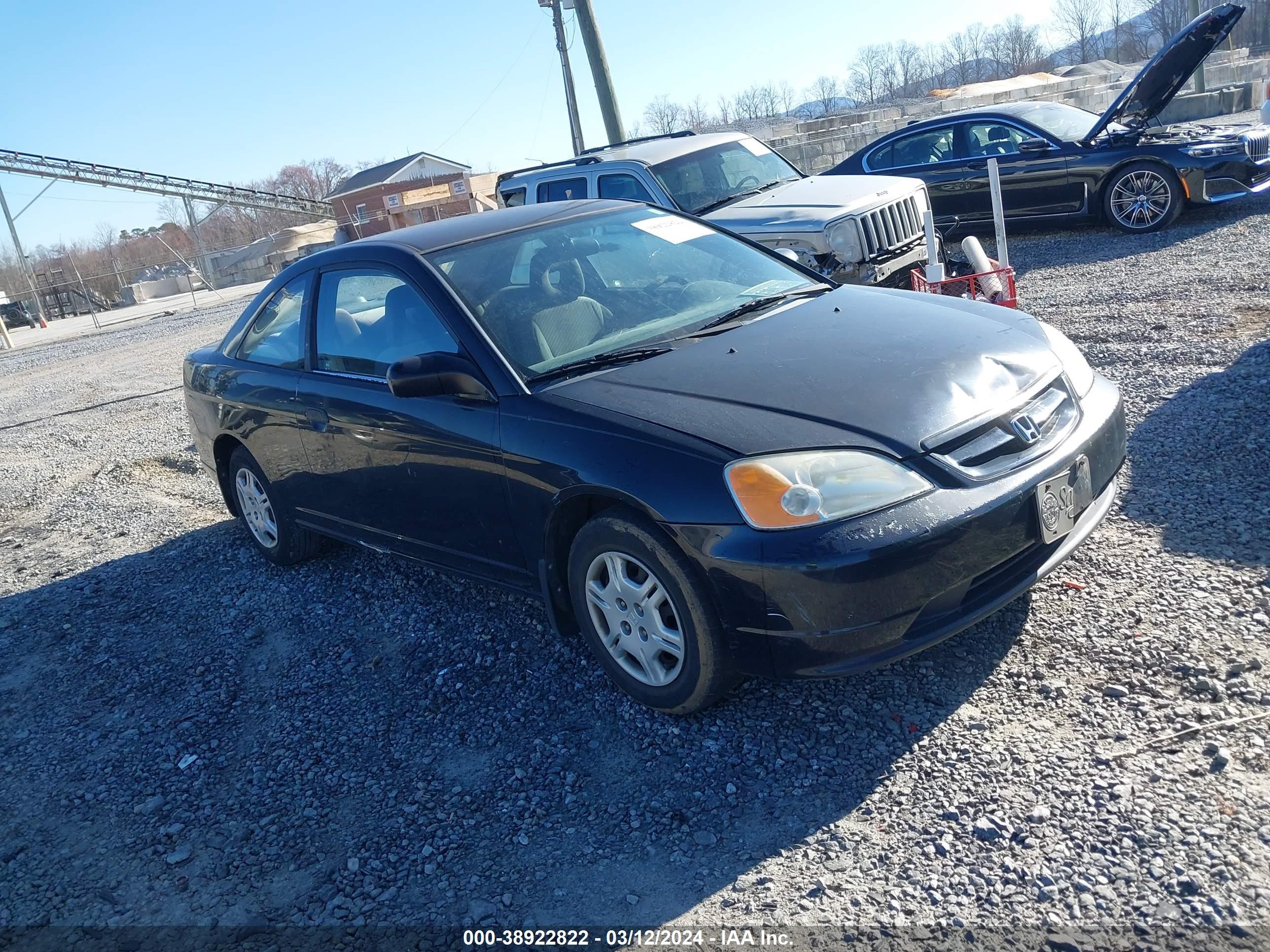 HONDA CIVIC 2001 1hgem22241l063575