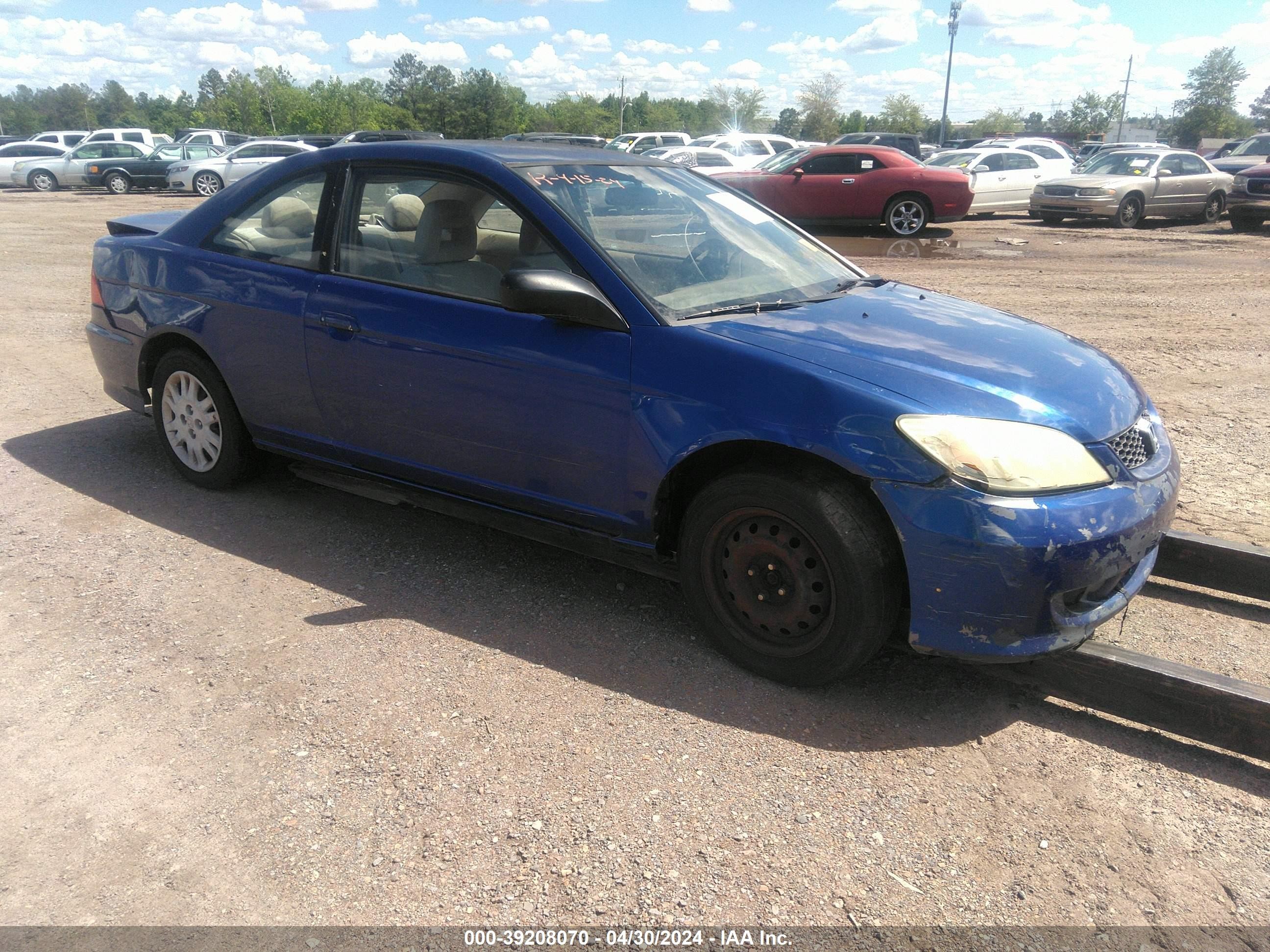 HONDA CIVIC 2004 1hgem22554l029045