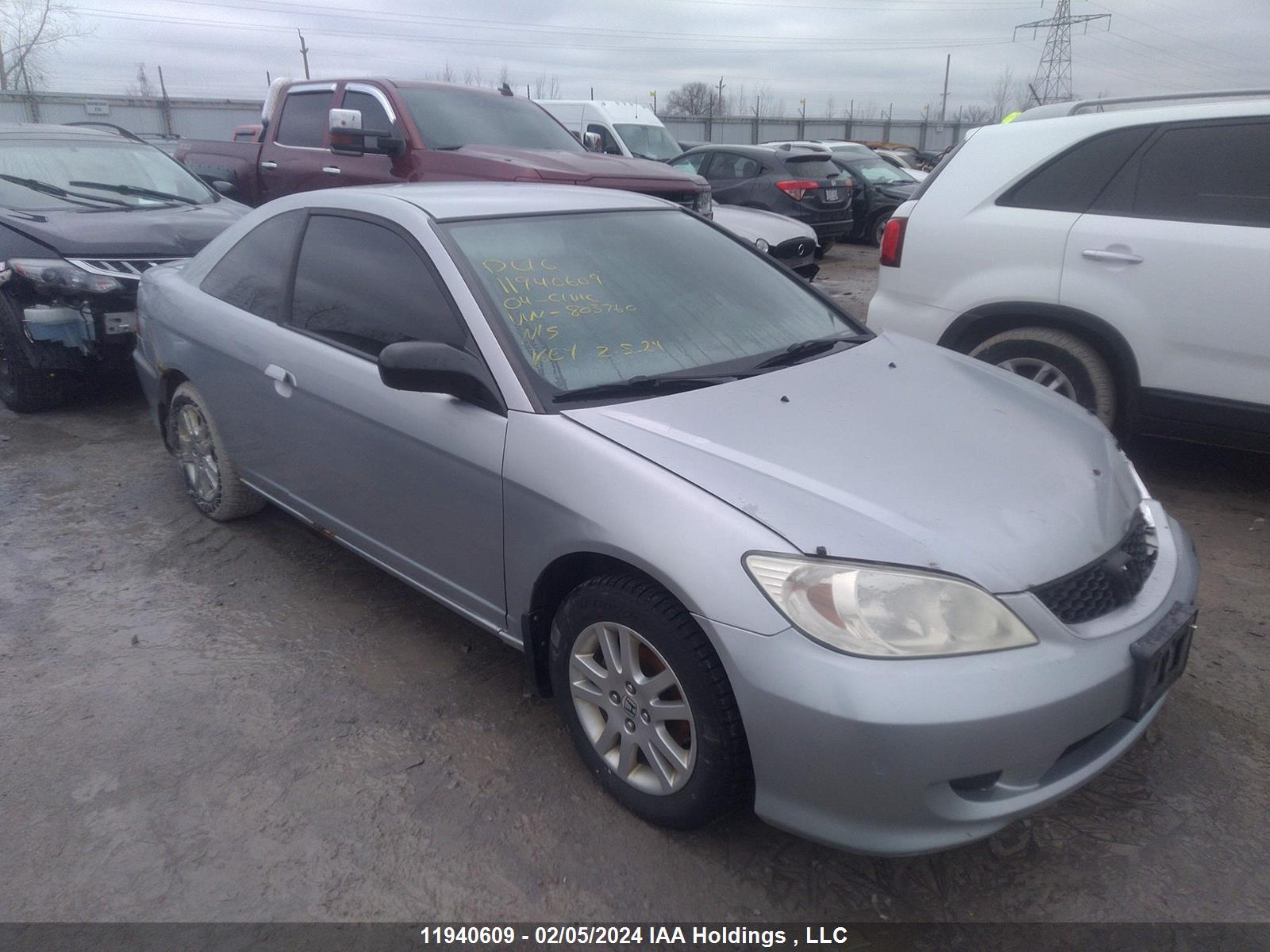 HONDA CIVIC 2004 1hgem225x4l803760