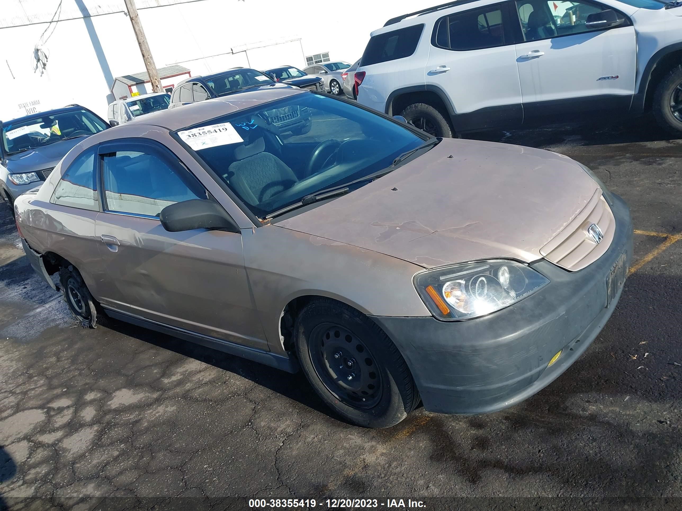 HONDA CIVIC 2002 1hgem22612l054630