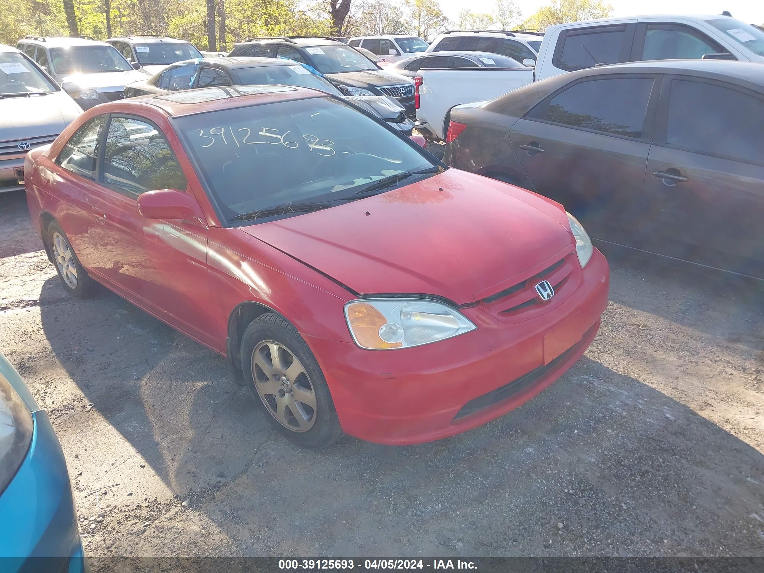 HONDA CIVIC 2003 1hgem22903l042139