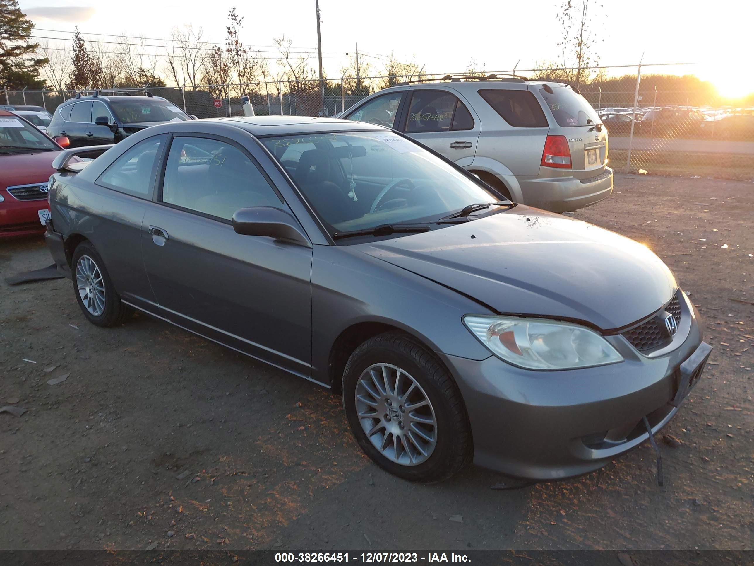 HONDA CIVIC 2005 1hgem22905l013596