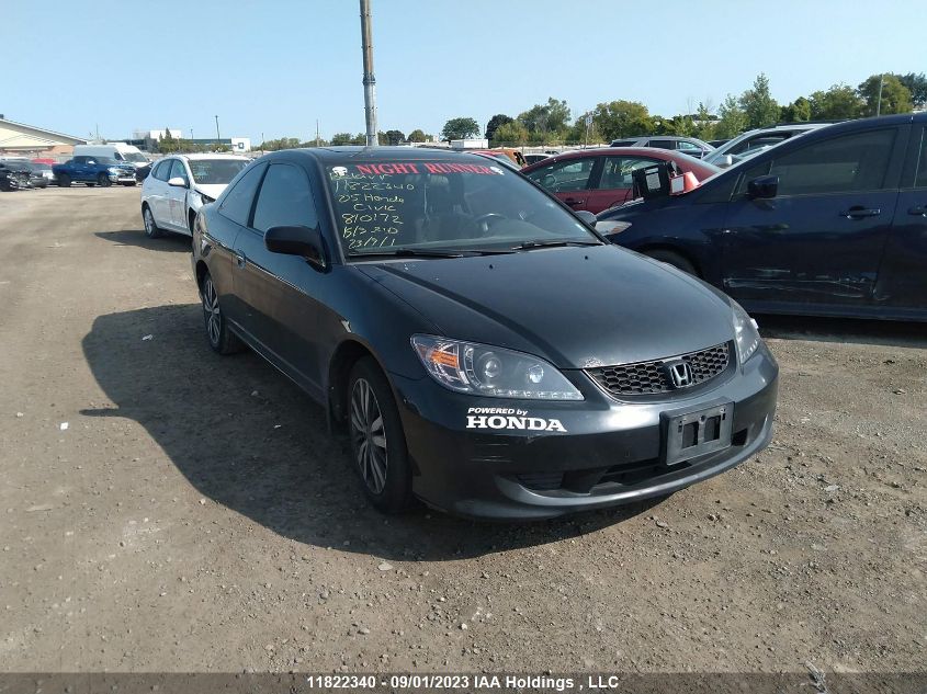 HONDA CIVIC 2005 1hgem22905l810172