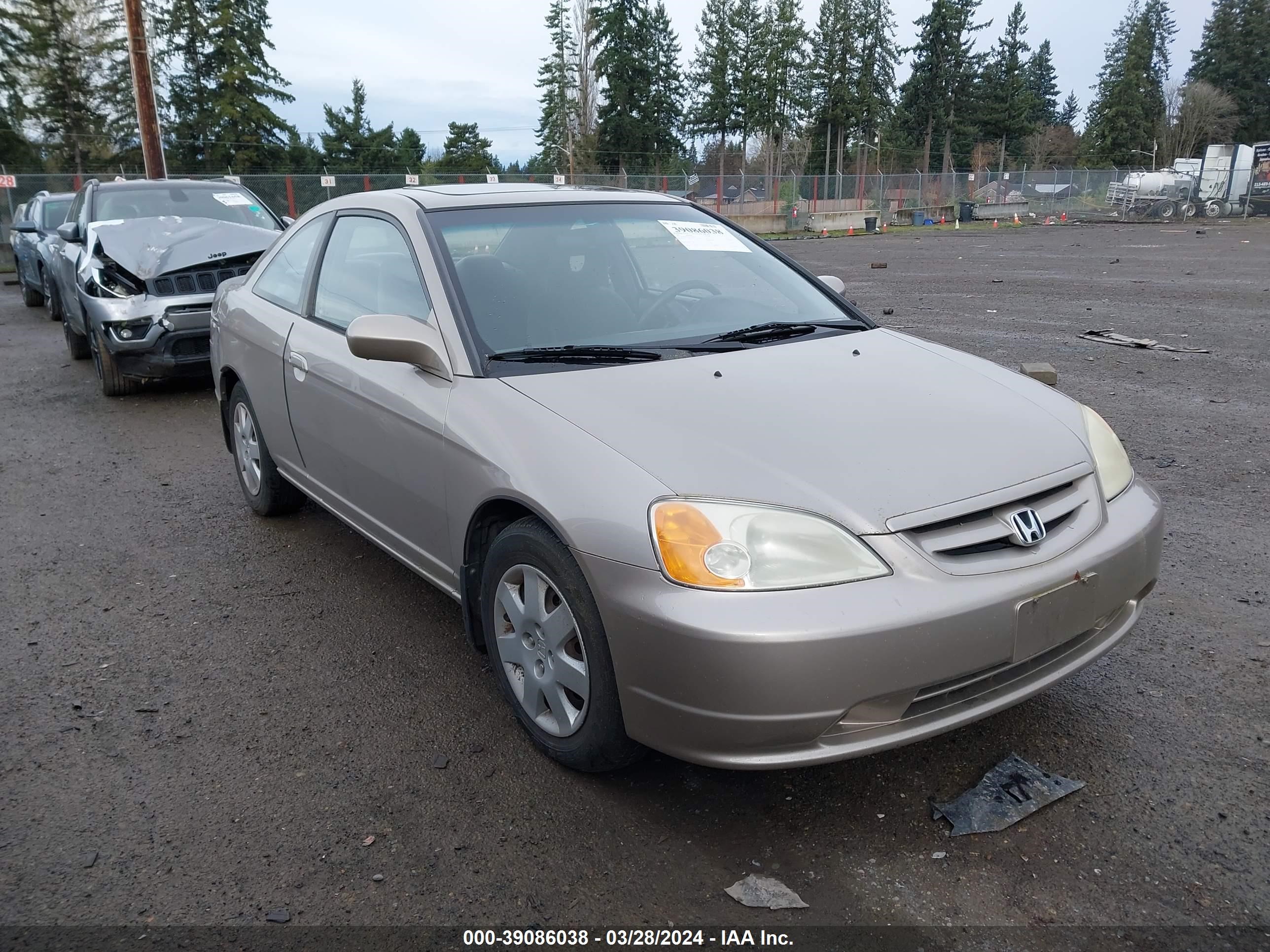 HONDA CIVIC 2002 1hgem22912l025820