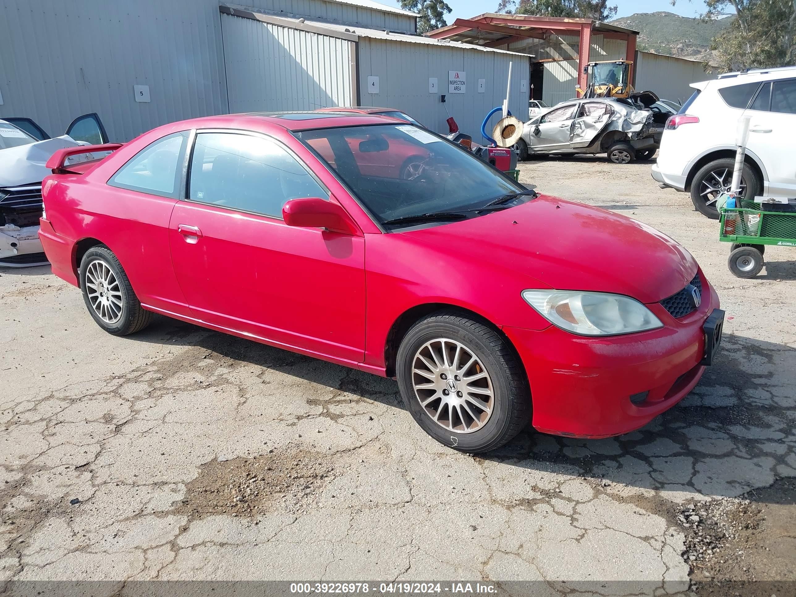 HONDA CIVIC 2005 1hgem22955l070764