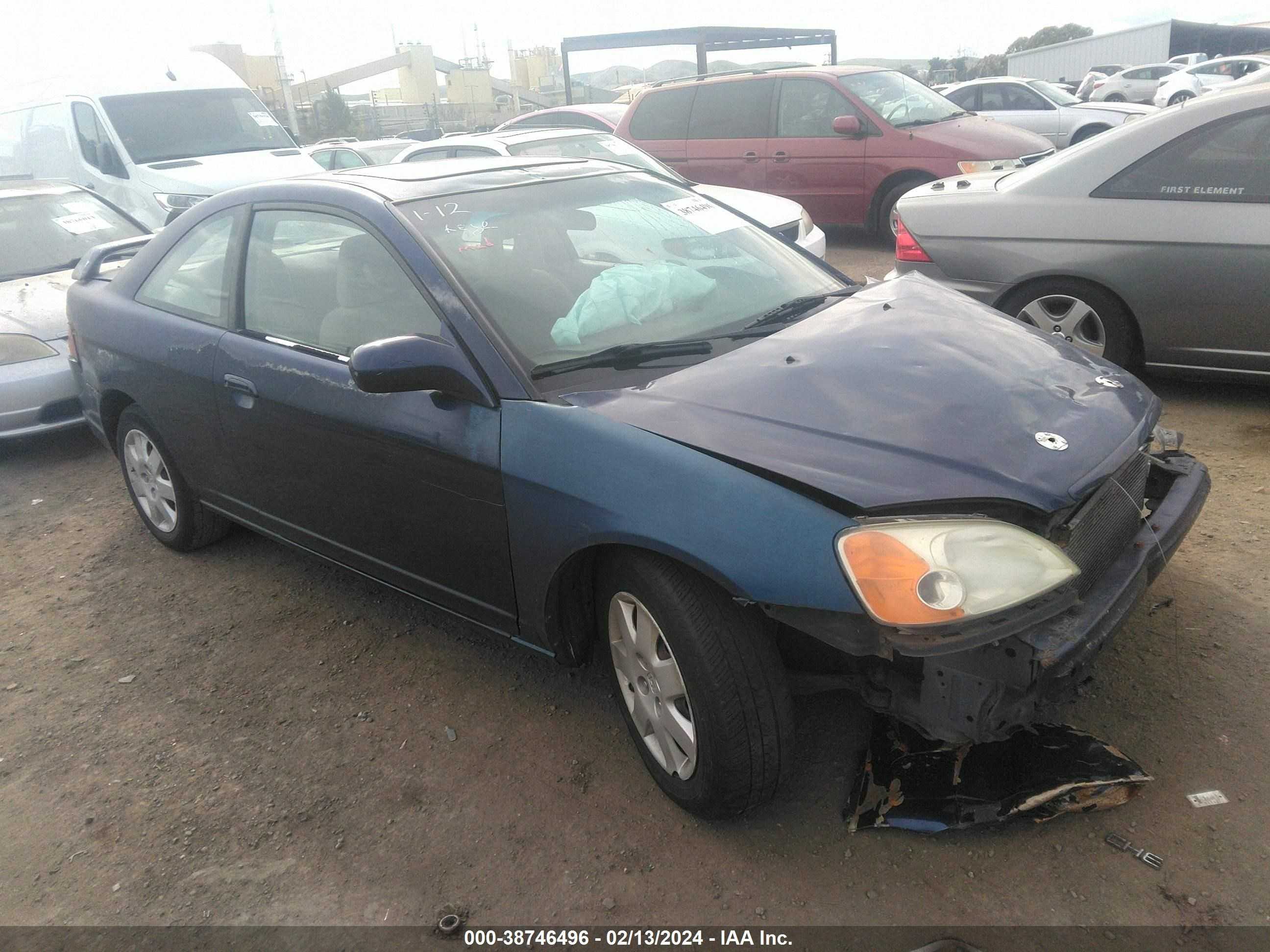 HONDA CIVIC 2002 1hgem229x2l079083