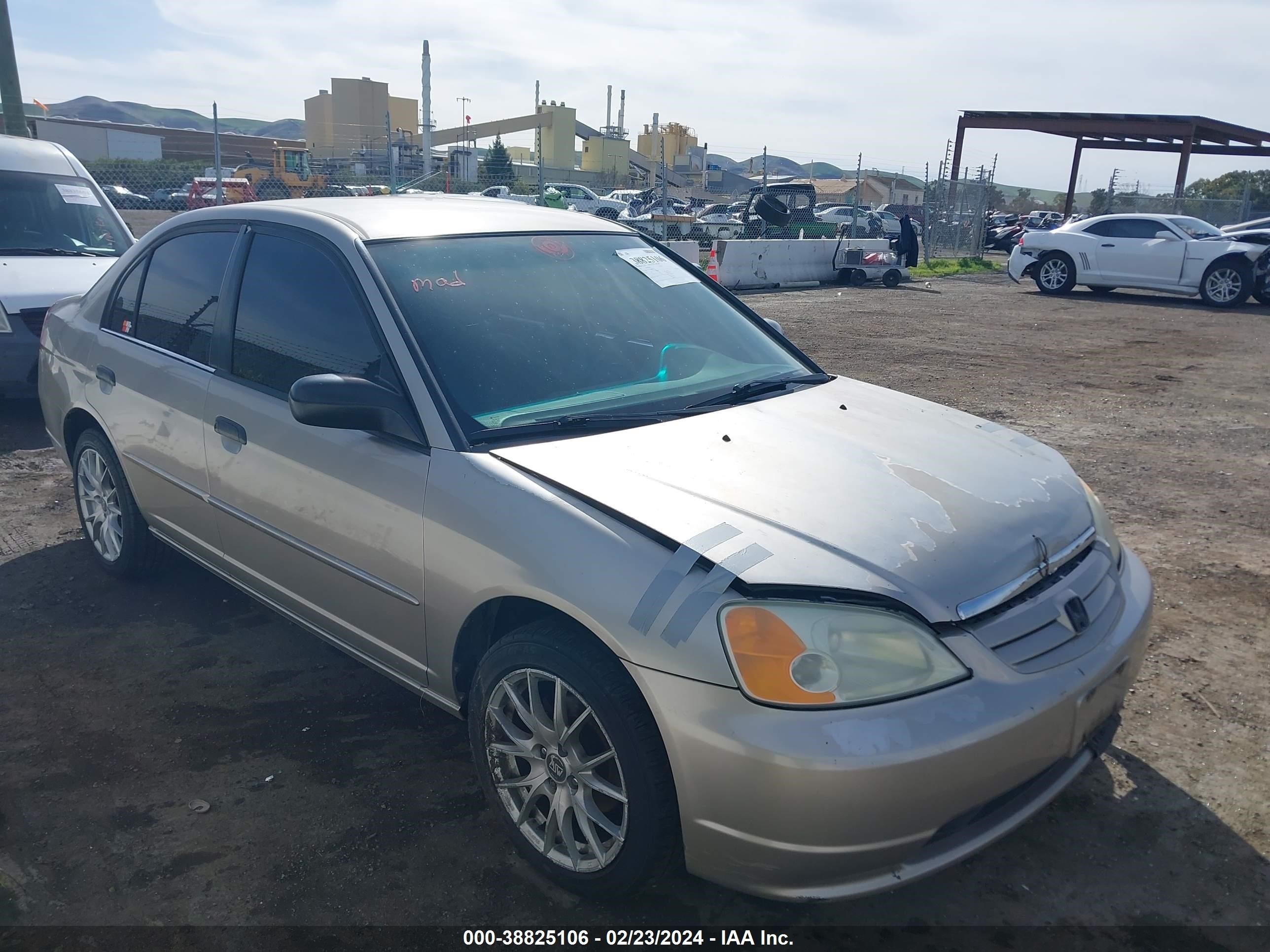 HONDA CIVIC 2001 1hges15551l040747