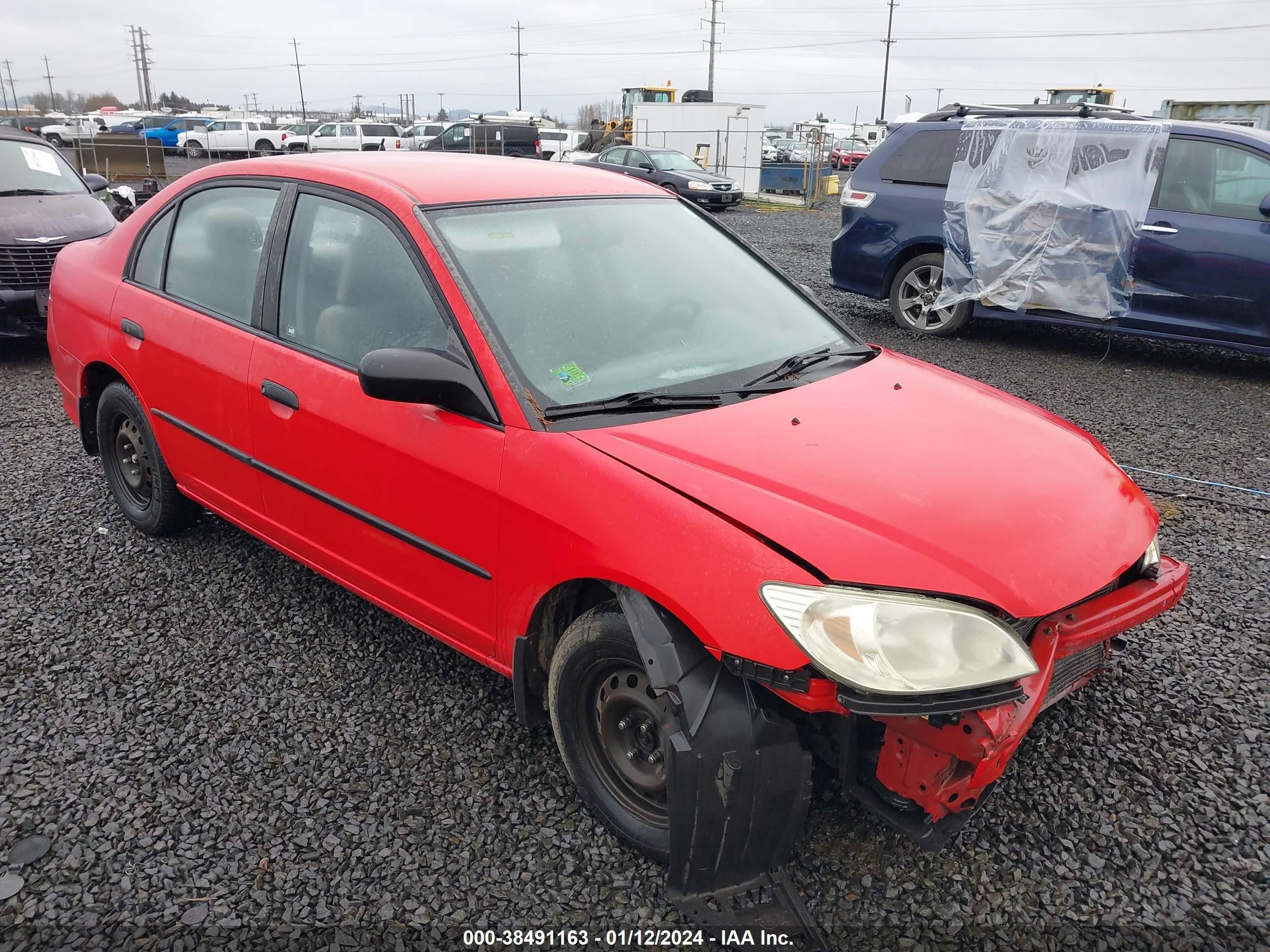 HONDA CIVIC 2005 1hges16305l024880