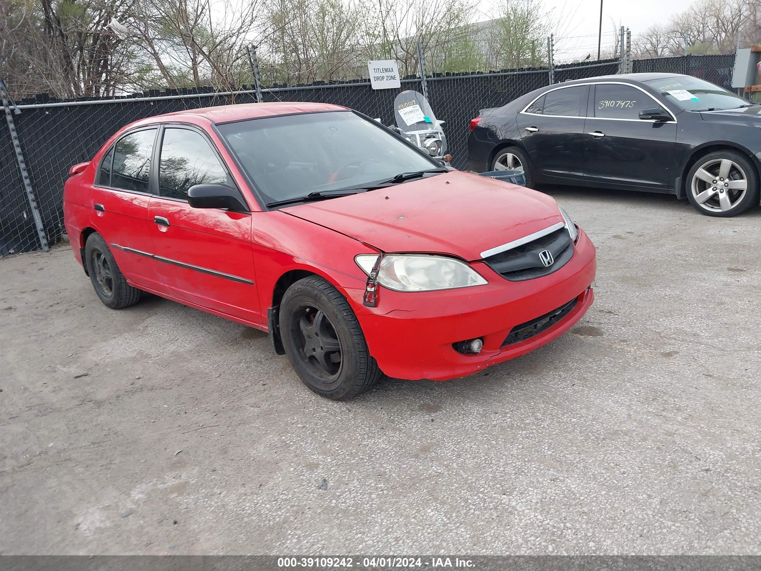 HONDA CIVIC 2005 1hges16355l027483