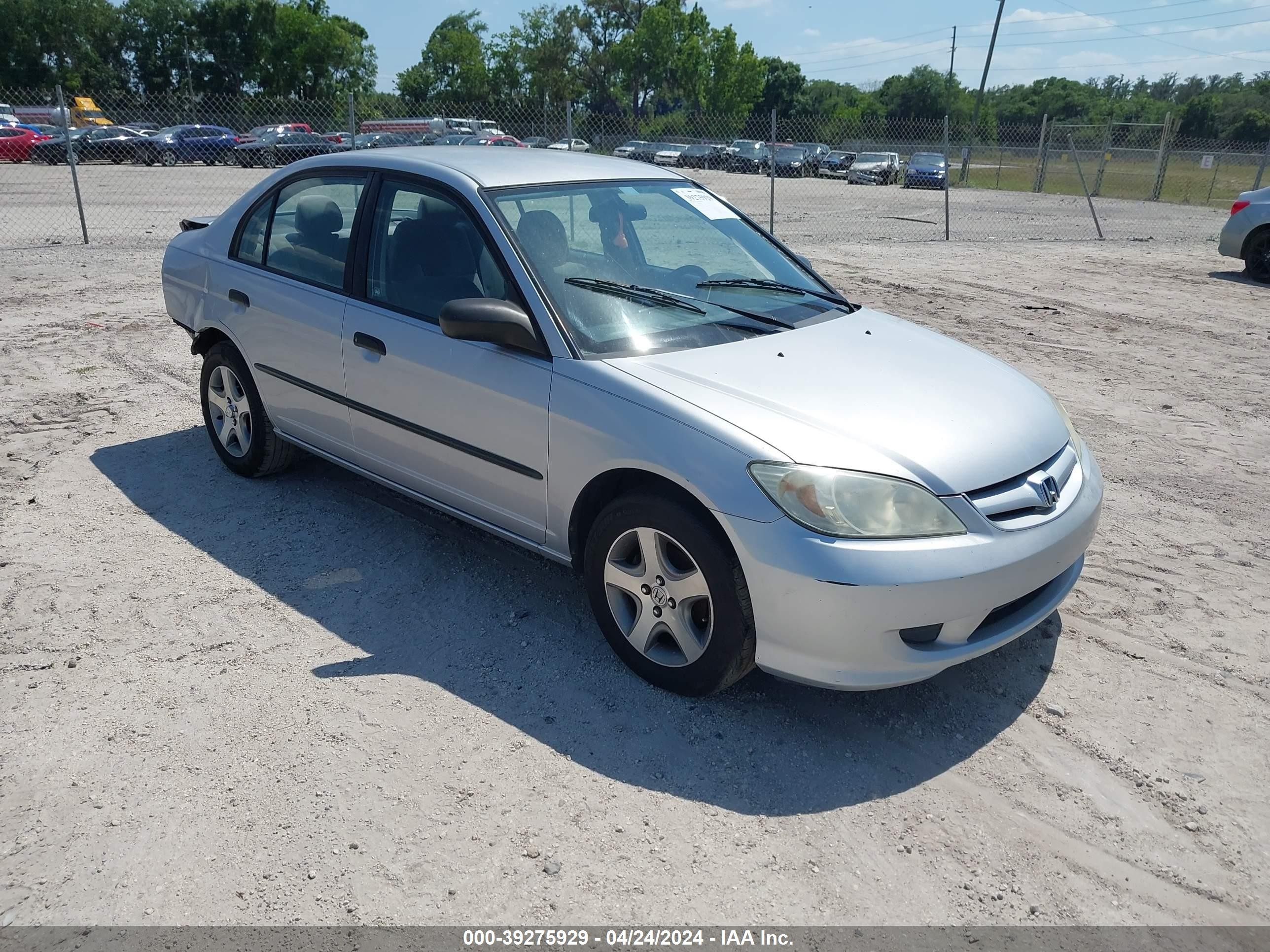 HONDA CIVIC 2005 1hges16385l011309