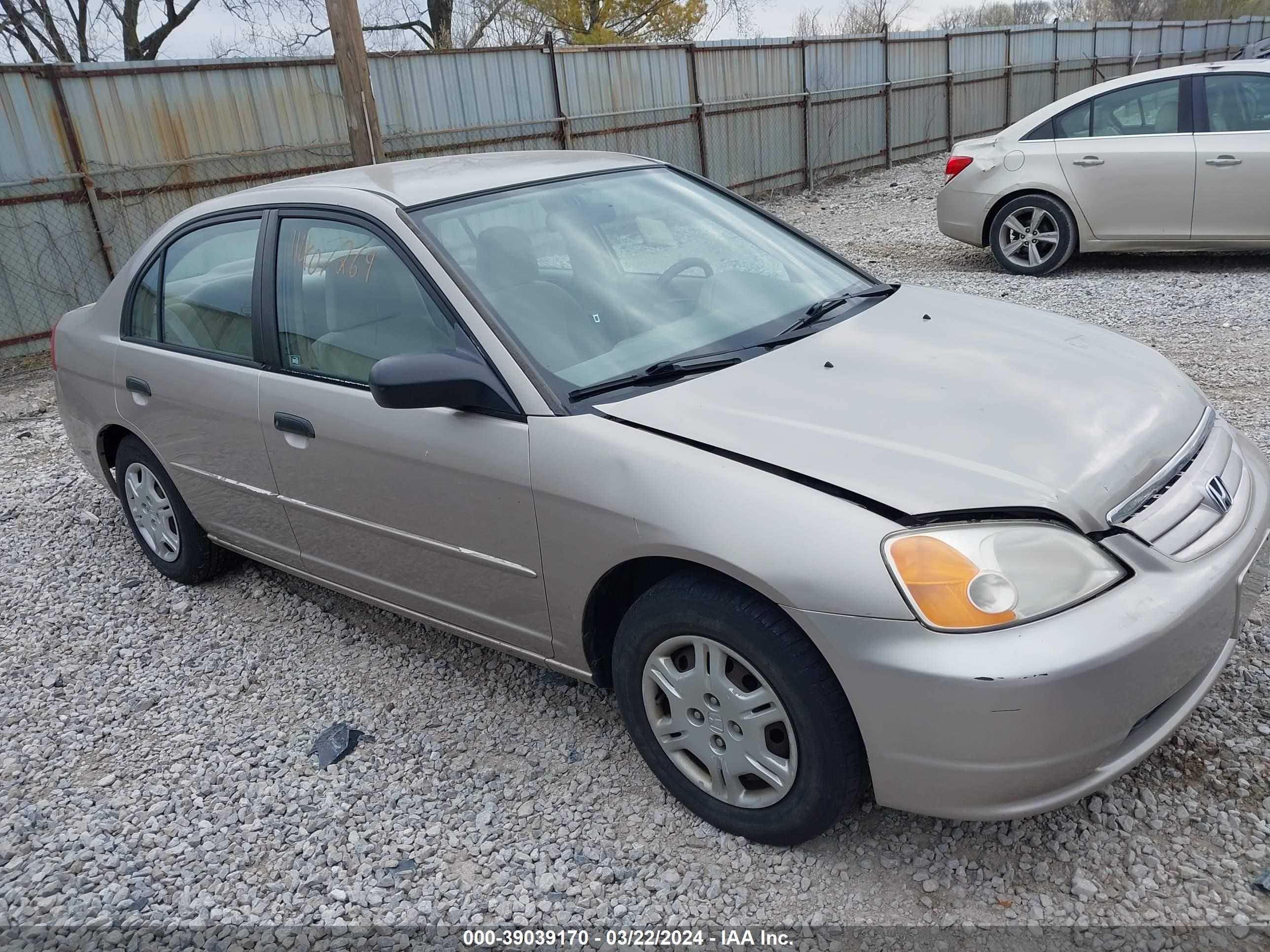 HONDA CIVIC 2001 1hges16511l001197