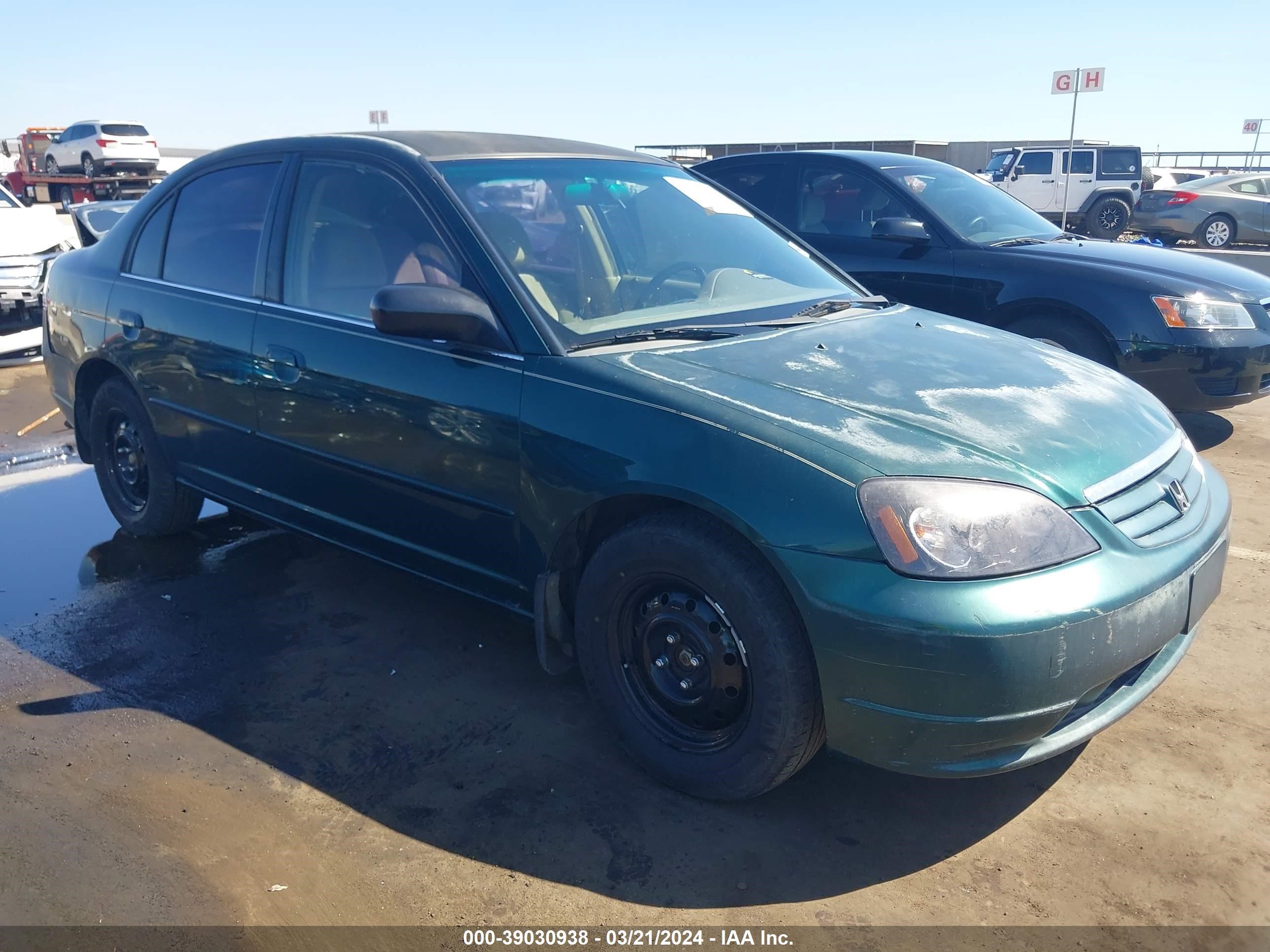 HONDA CIVIC 2002 1hges16512l072837