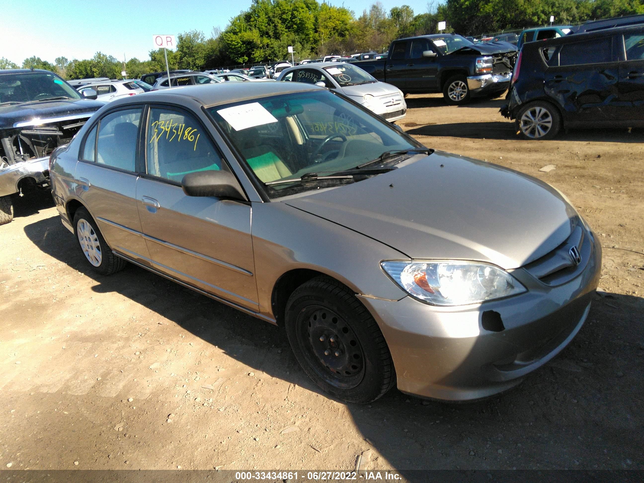 HONDA CIVIC 2005 1hges16515l028471