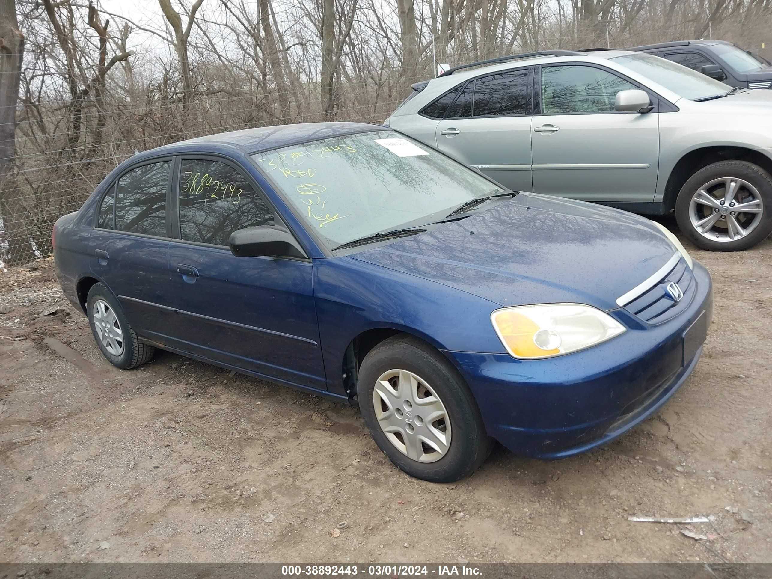 HONDA CIVIC 2003 1hges16523l018559