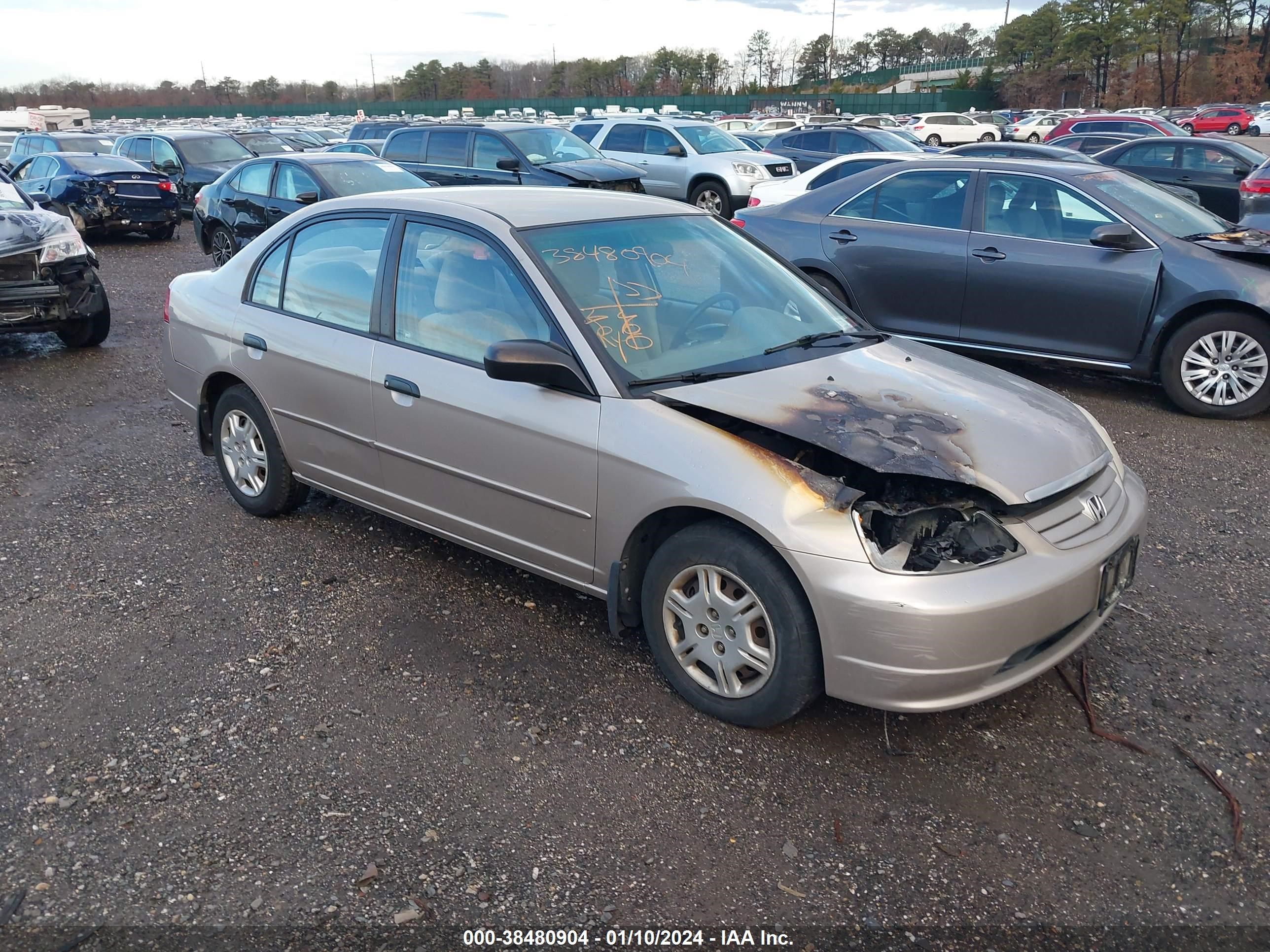 HONDA CIVIC 2001 1hges16541l008404