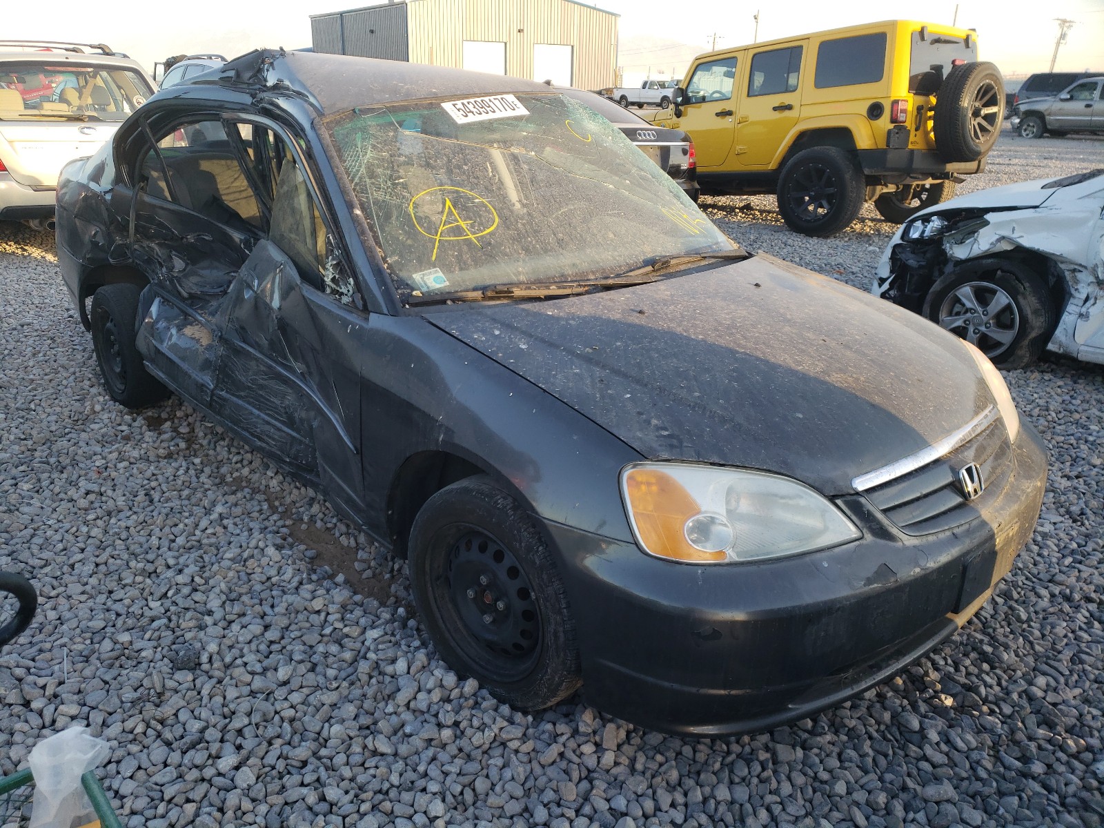 HONDA CIVIC LX 2001 1hges16561l006489