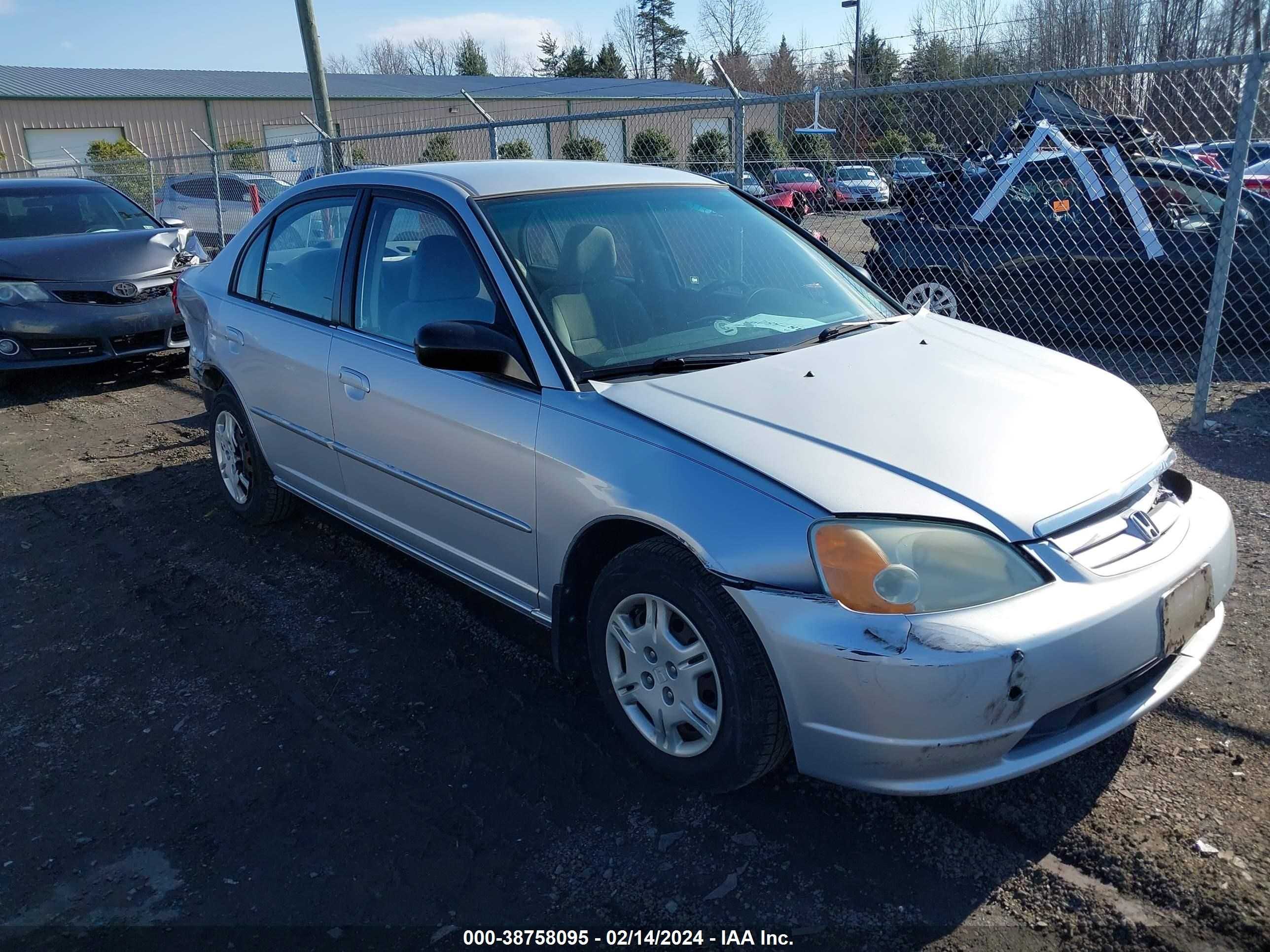 HONDA CIVIC 2002 1hges16572l060997