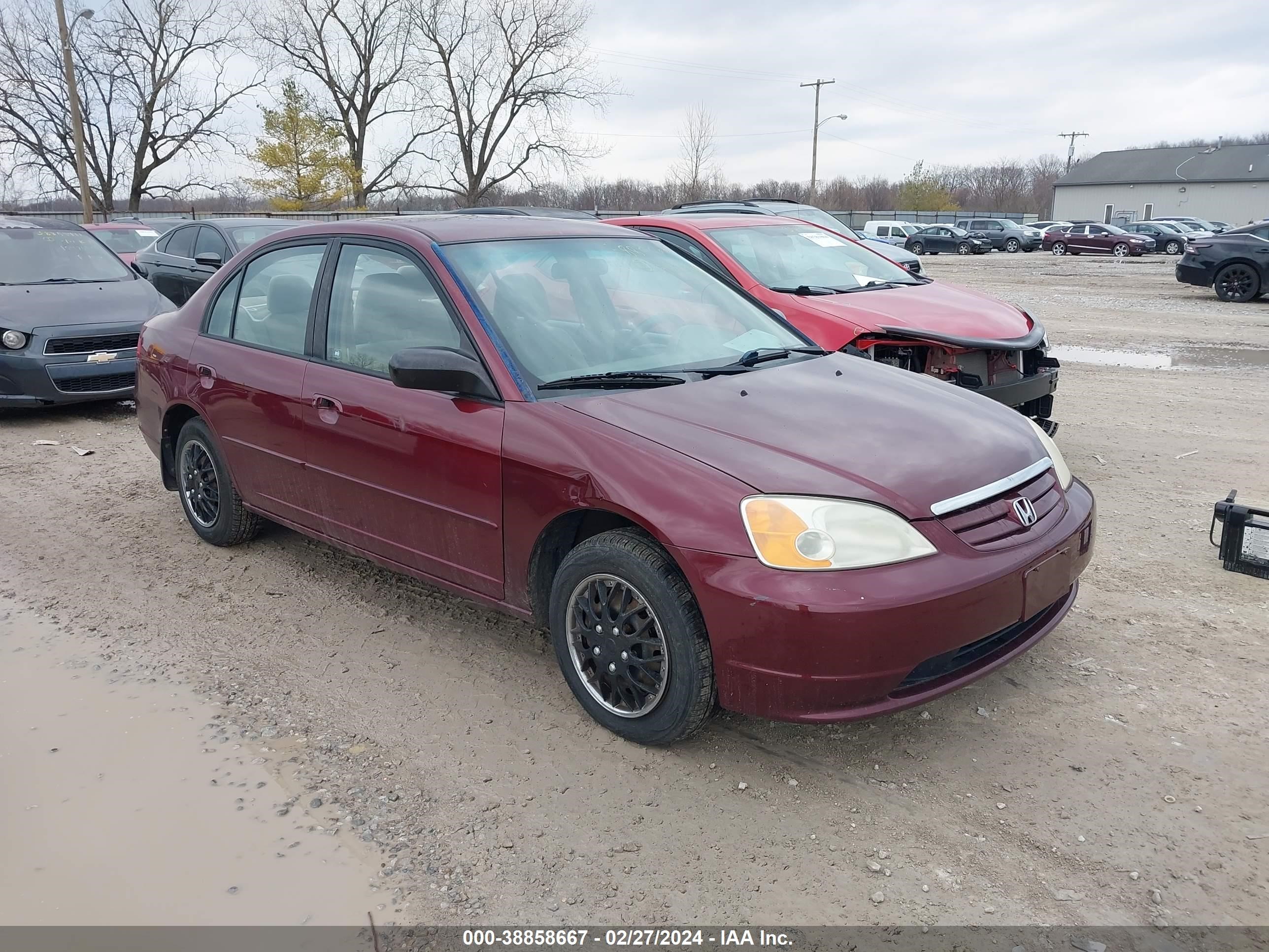 HONDA CIVIC 2003 1hges16573l038385