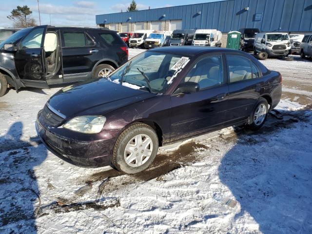 HONDA CIVIC LX 2001 1hges16581l007126