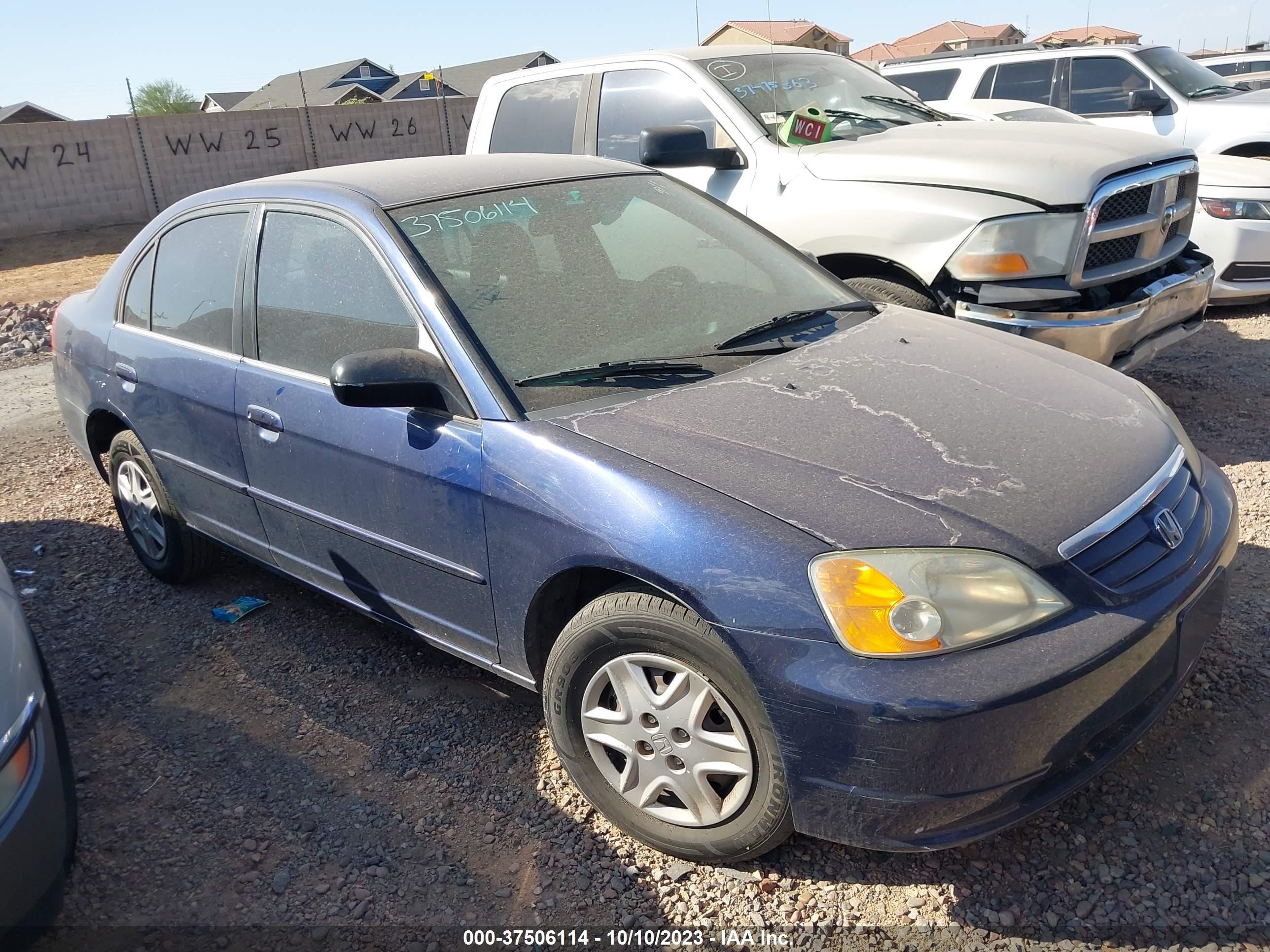 HONDA CIVIC 2003 1hges16583l010126