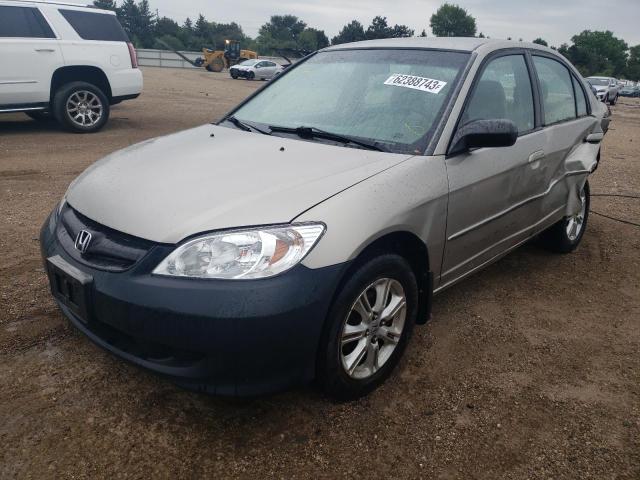 HONDA CIVIC LX 2005 1hges16595l030484