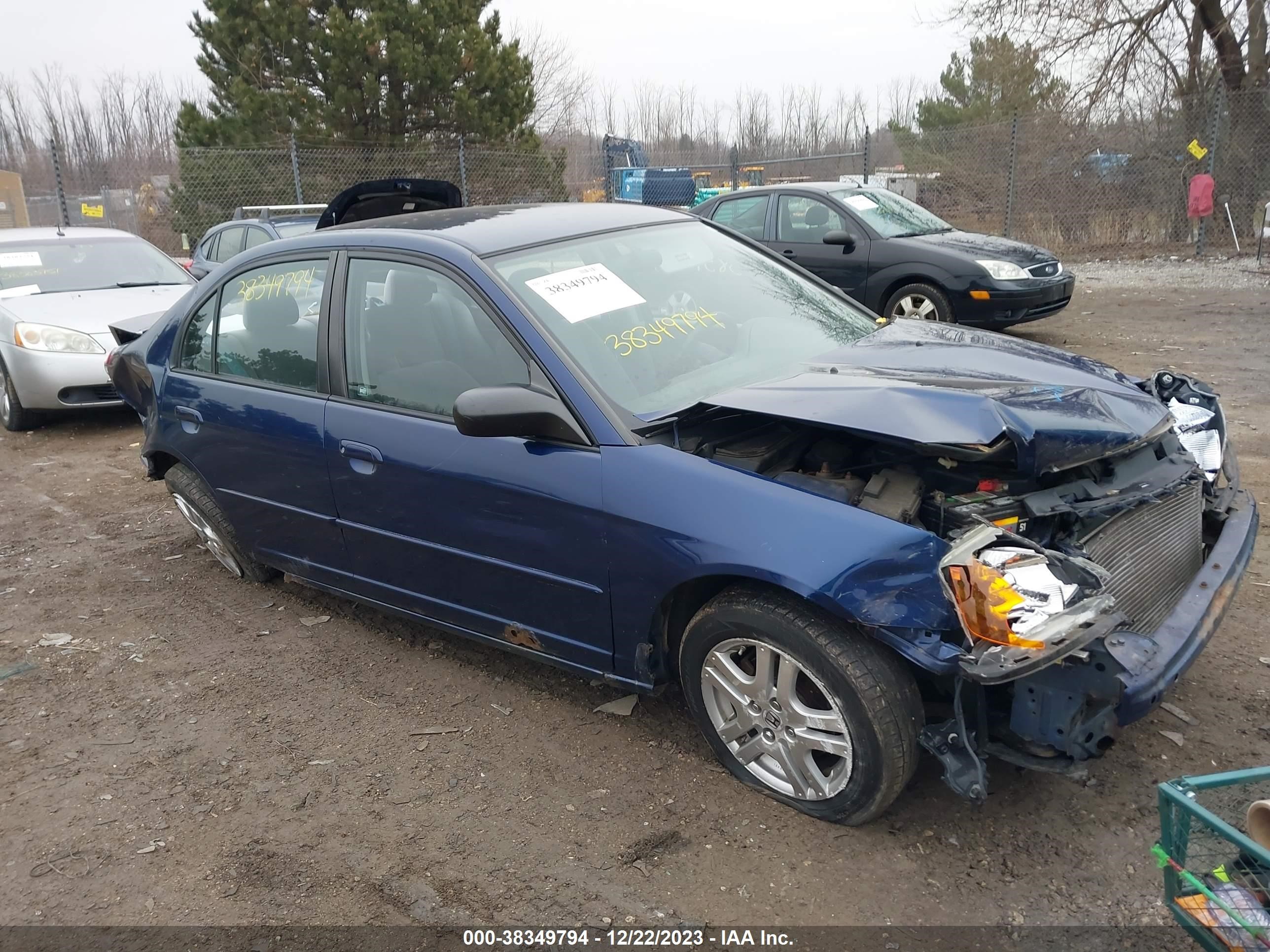 HONDA CIVIC 2003 1hges16633l001469